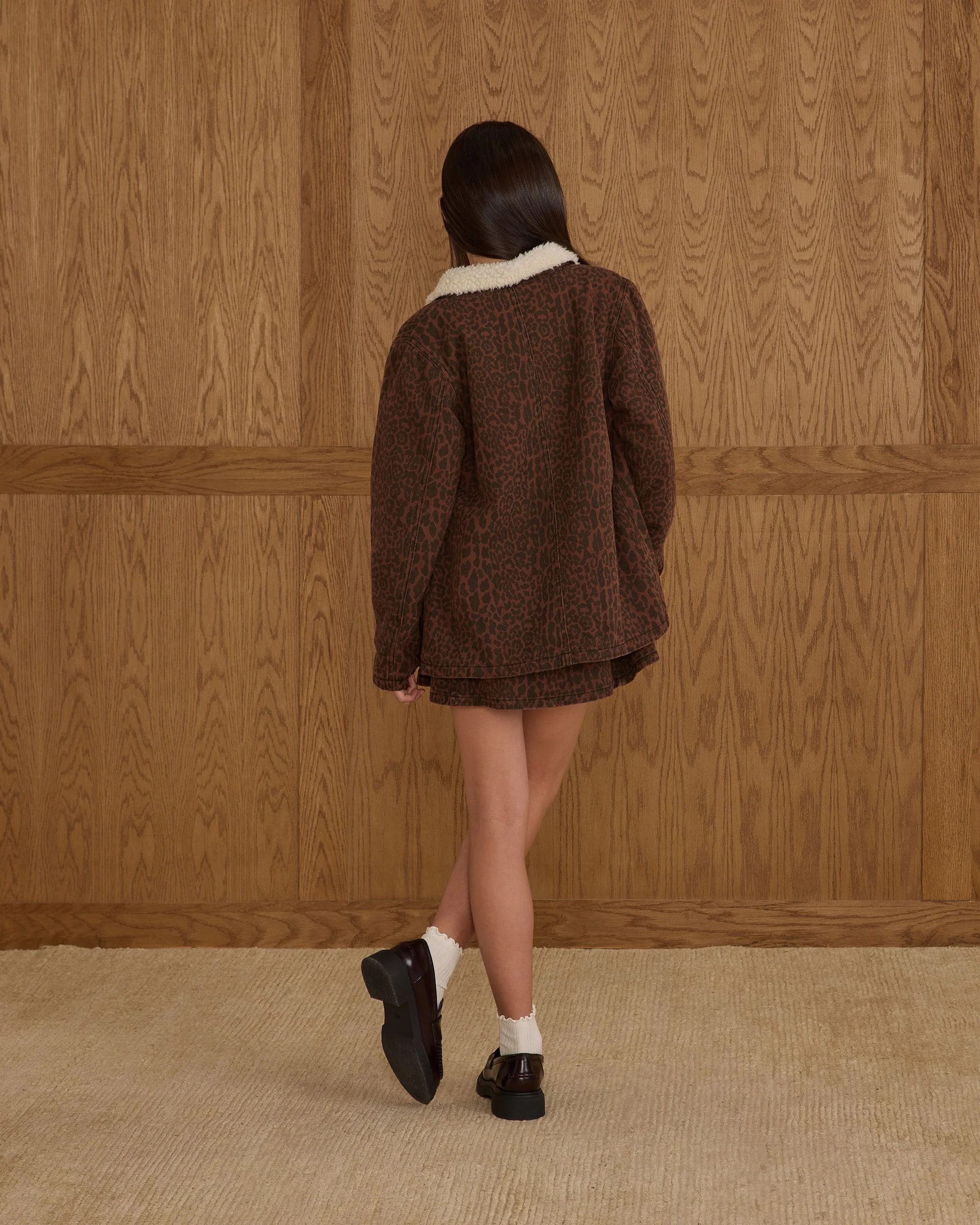 Long Chore Coat || Leopard - Image 2