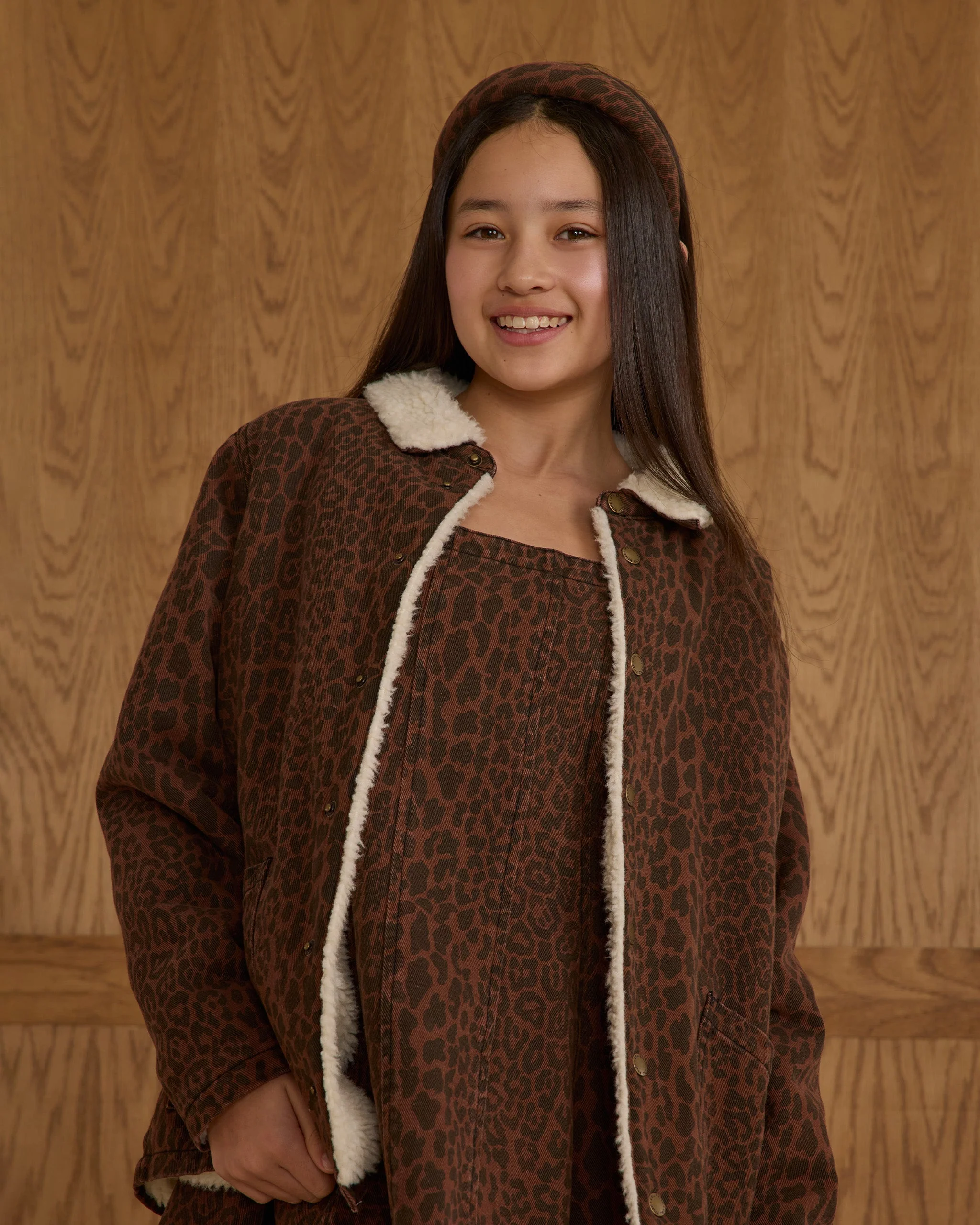 Long Chore Coat || Leopard - Image 4