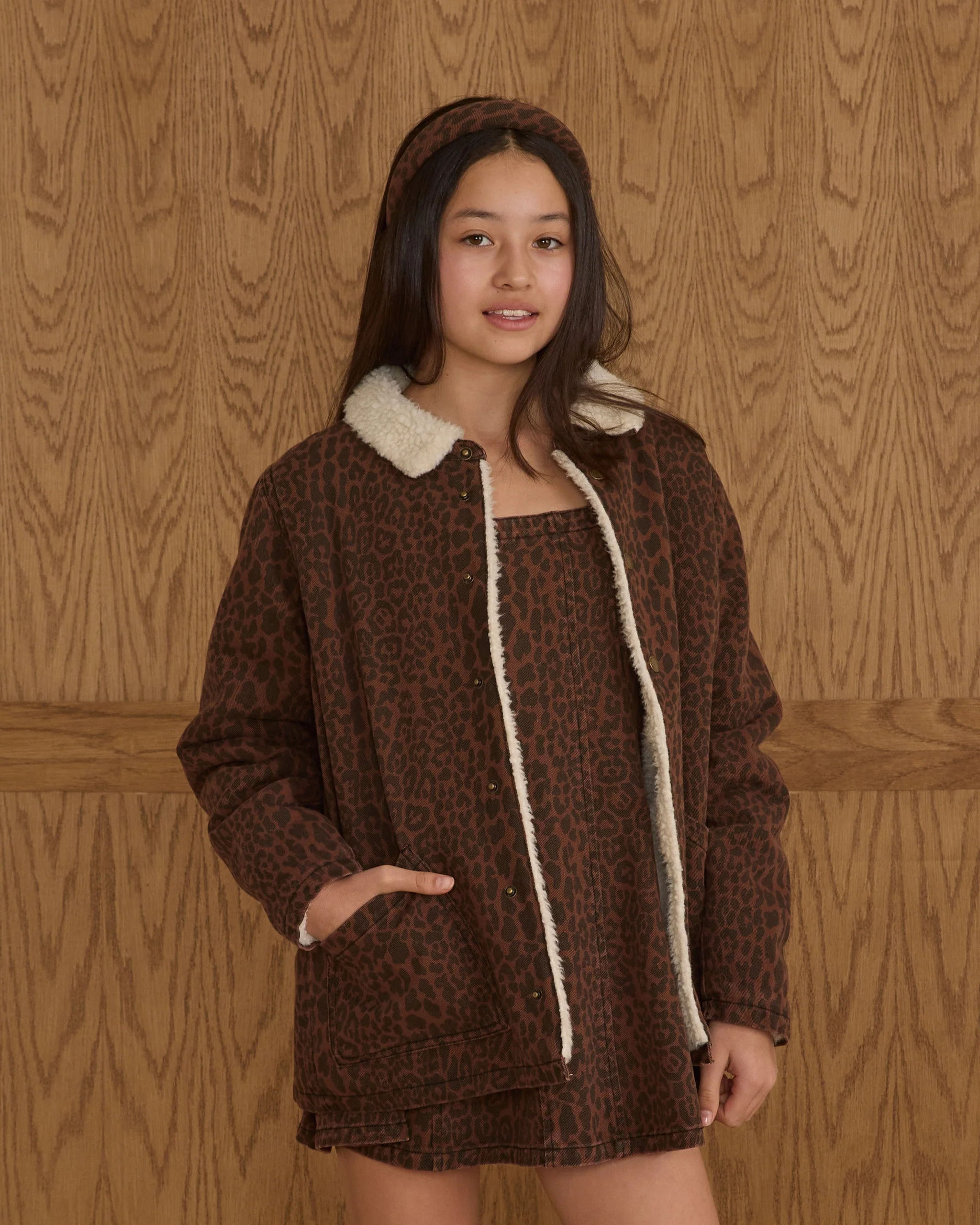 Long Chore Coat || Leopard - Image 5