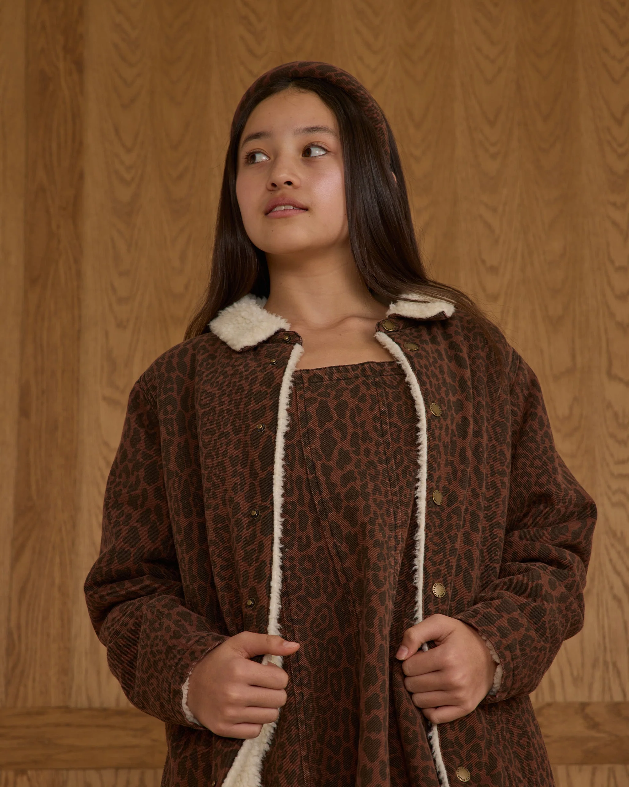 Long Chore Coat || Leopard - Image 6