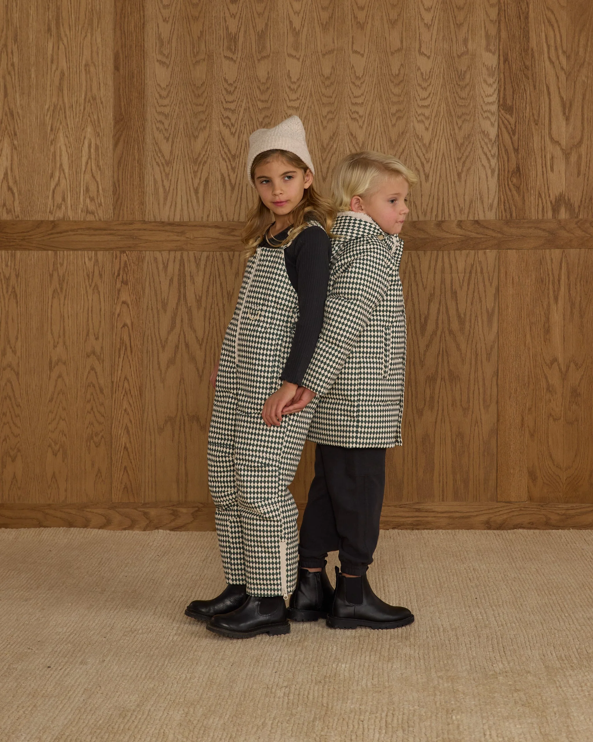 Long Down Puffer Jacket || Green Diamond - Image 4