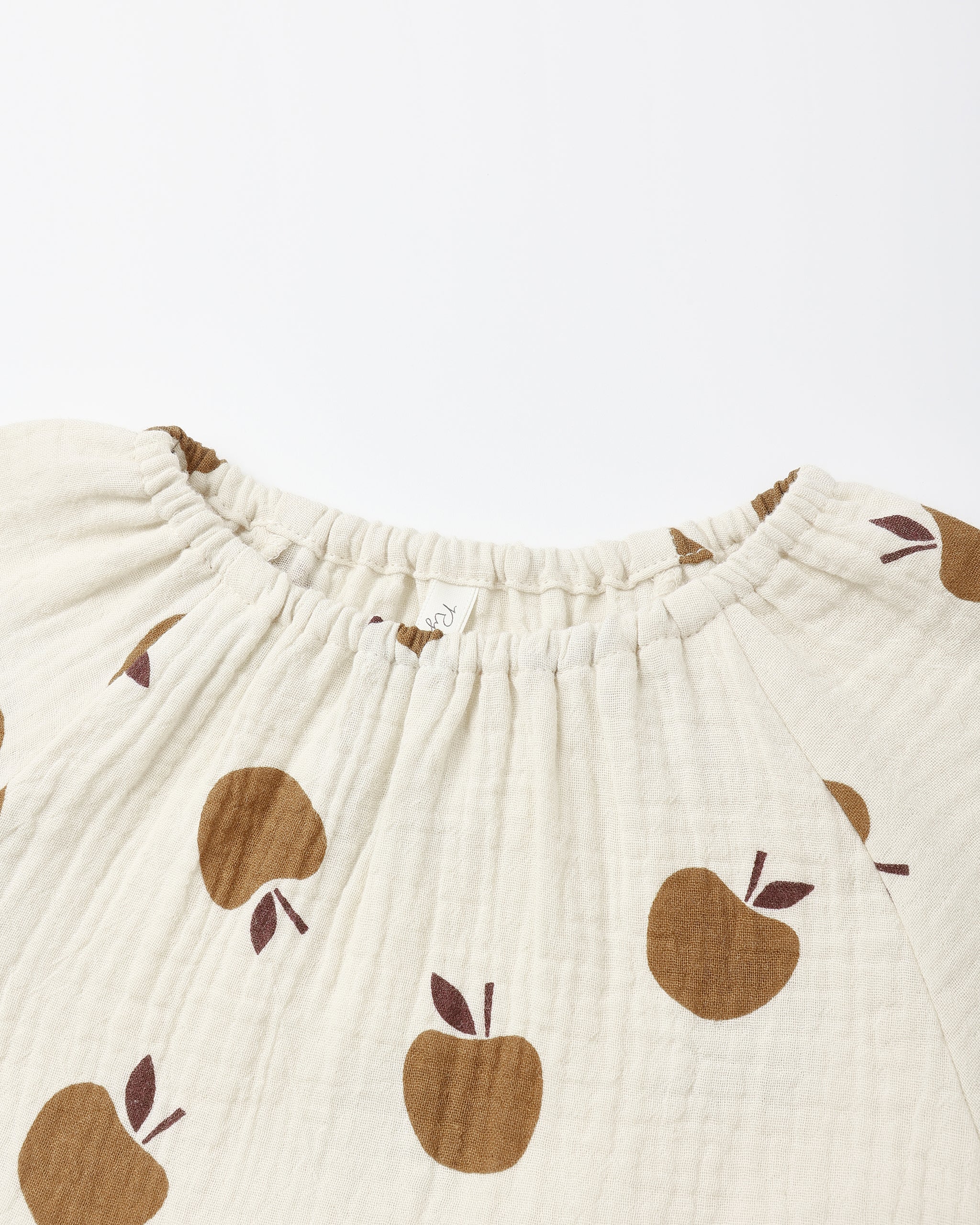Long Sleeve Bubble Romper || Golden Apples - Image 2