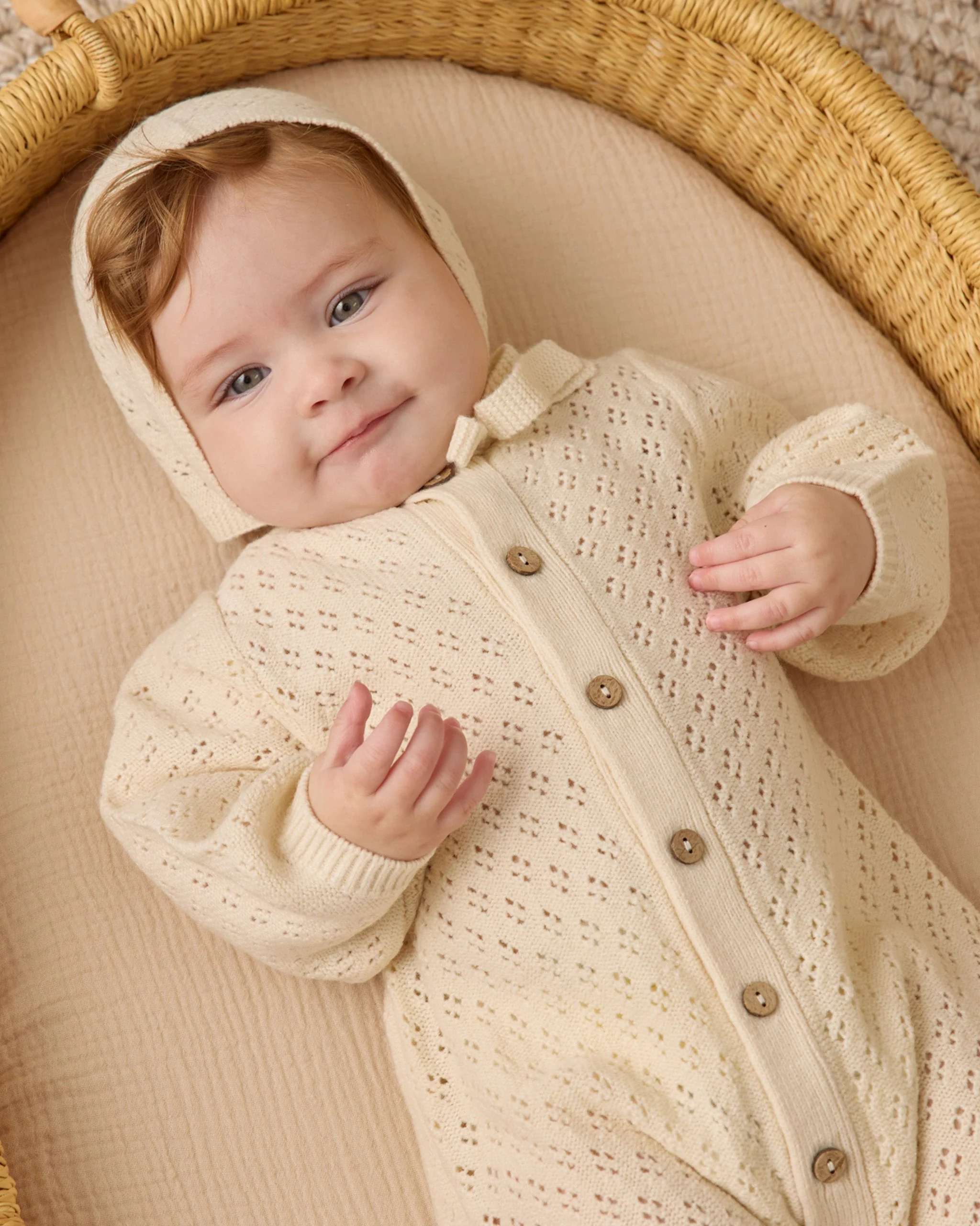 Long Sleeve Bubble Romper || Natural - Image 2