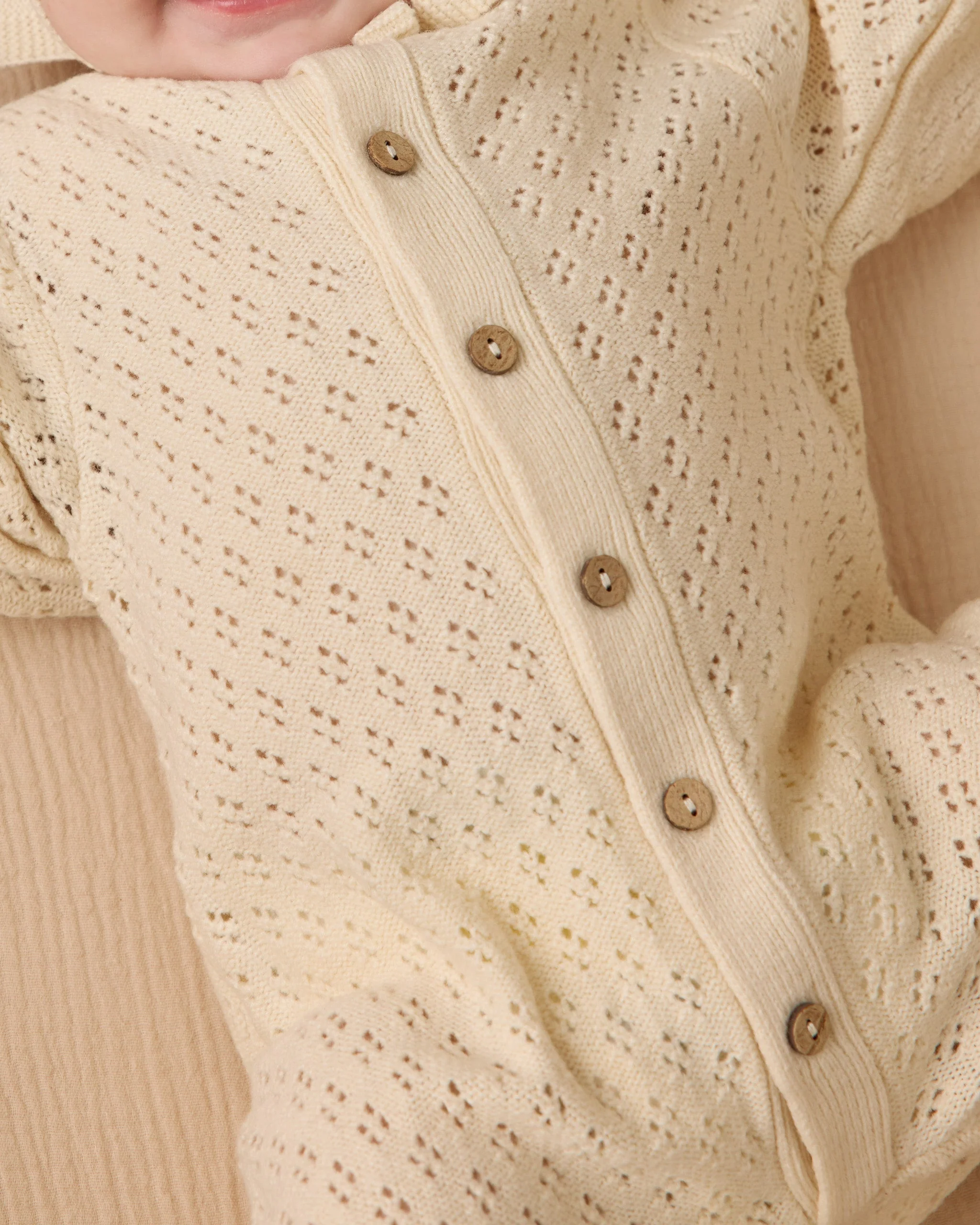 Long Sleeve Bubble Romper || Natural - Image 3