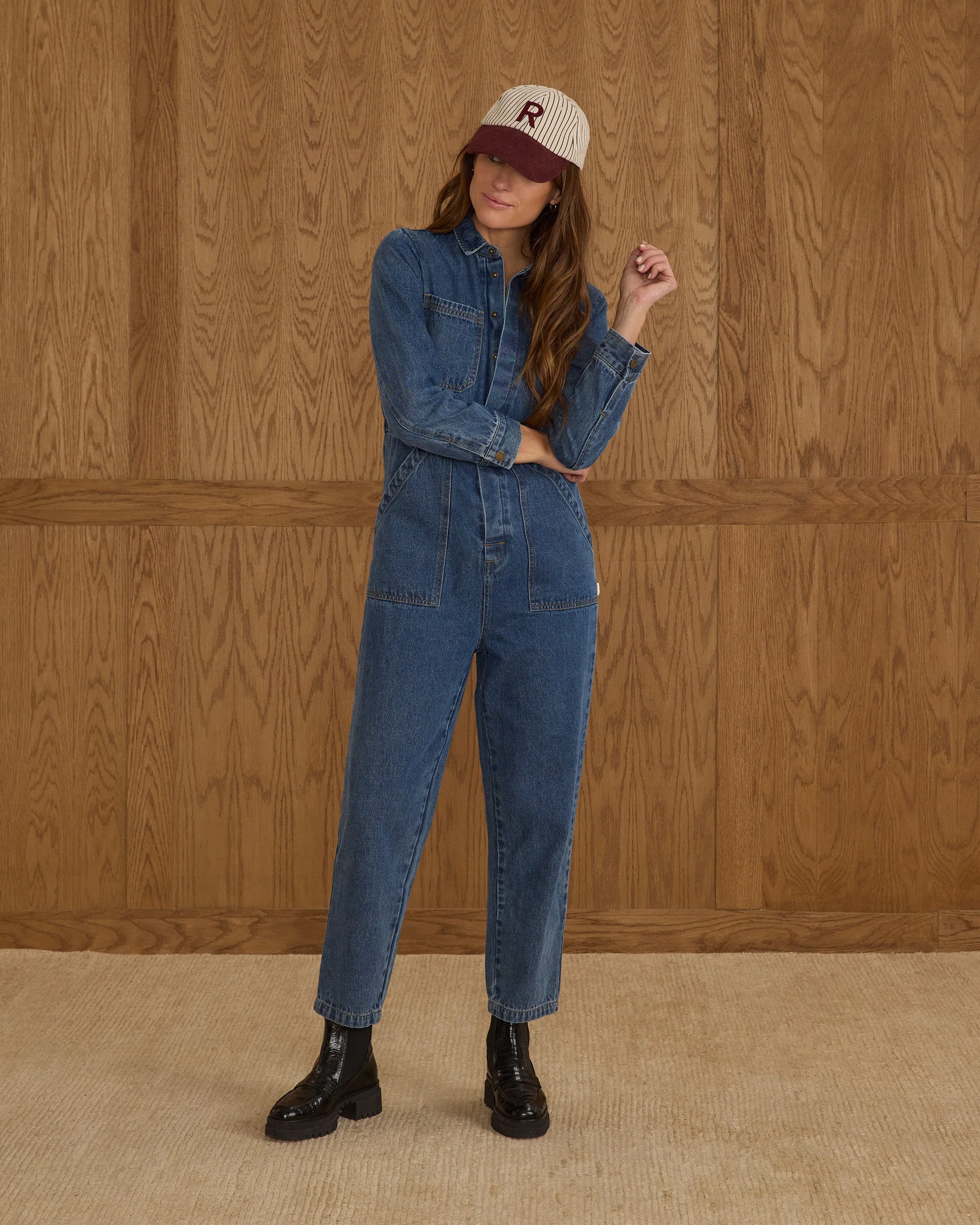Long Sleeve Coverall | Indigo Denim - Image 2
