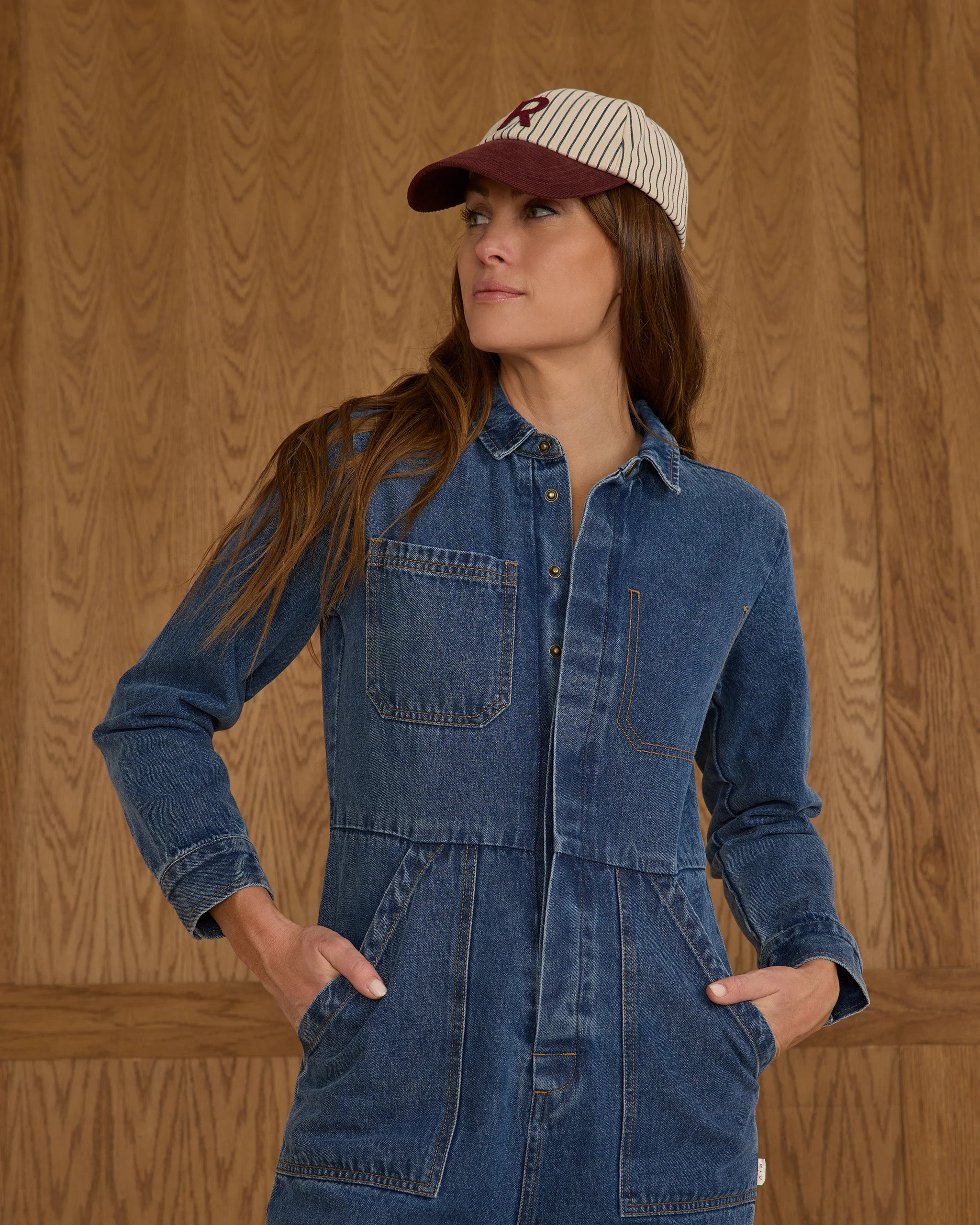 Long Sleeve Coverall | Indigo Denim - Image 4