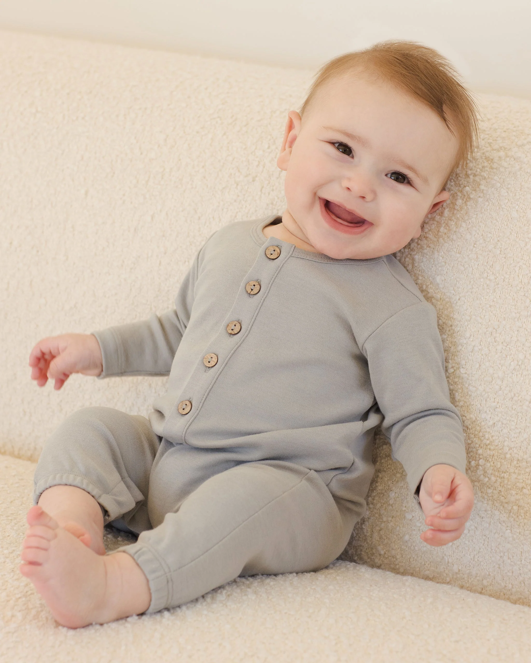 Long Sleeve Jumpsuit || Steel Blue - Image 3
