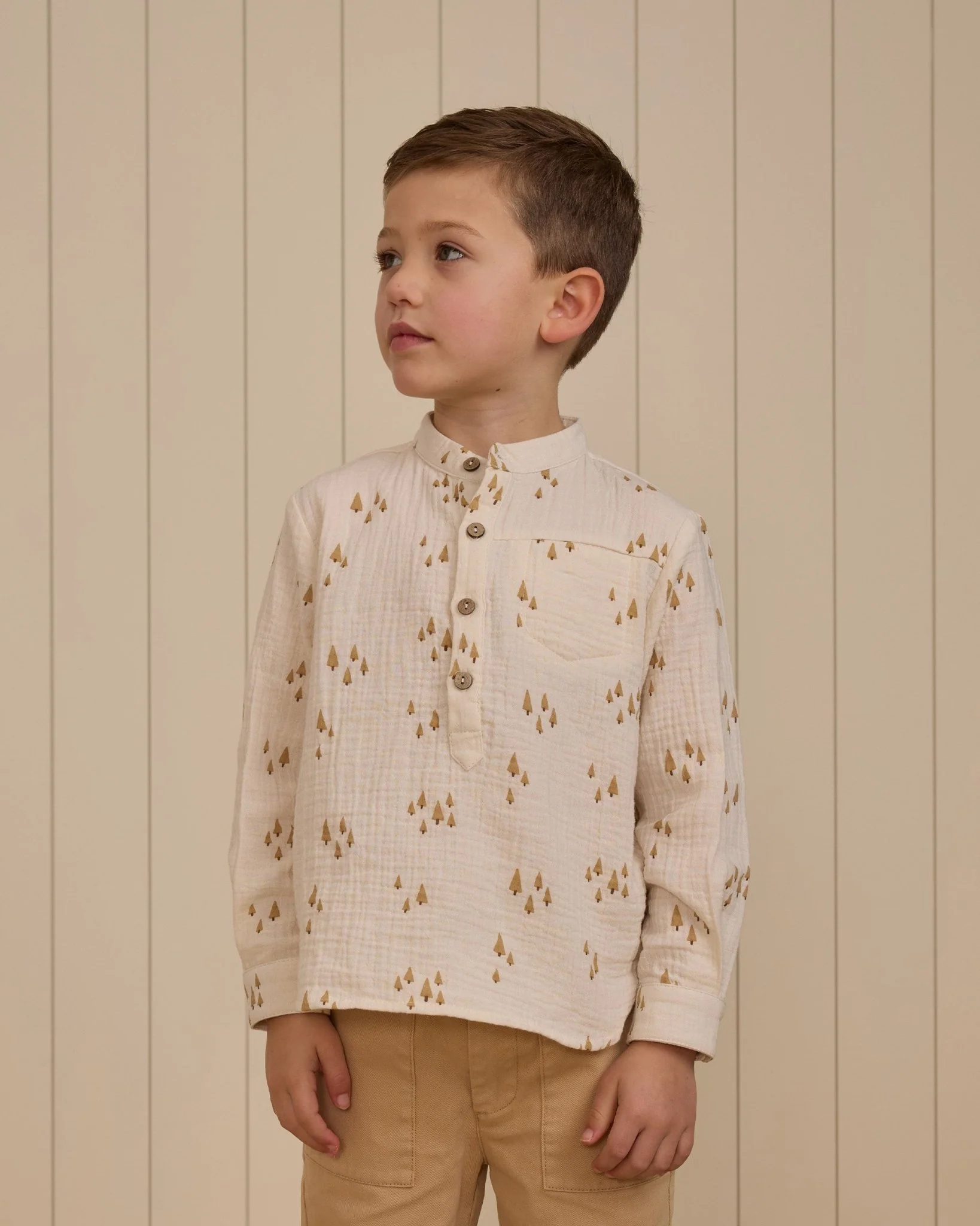 Long Sleeve Mason Shirt || Trees - Image 2