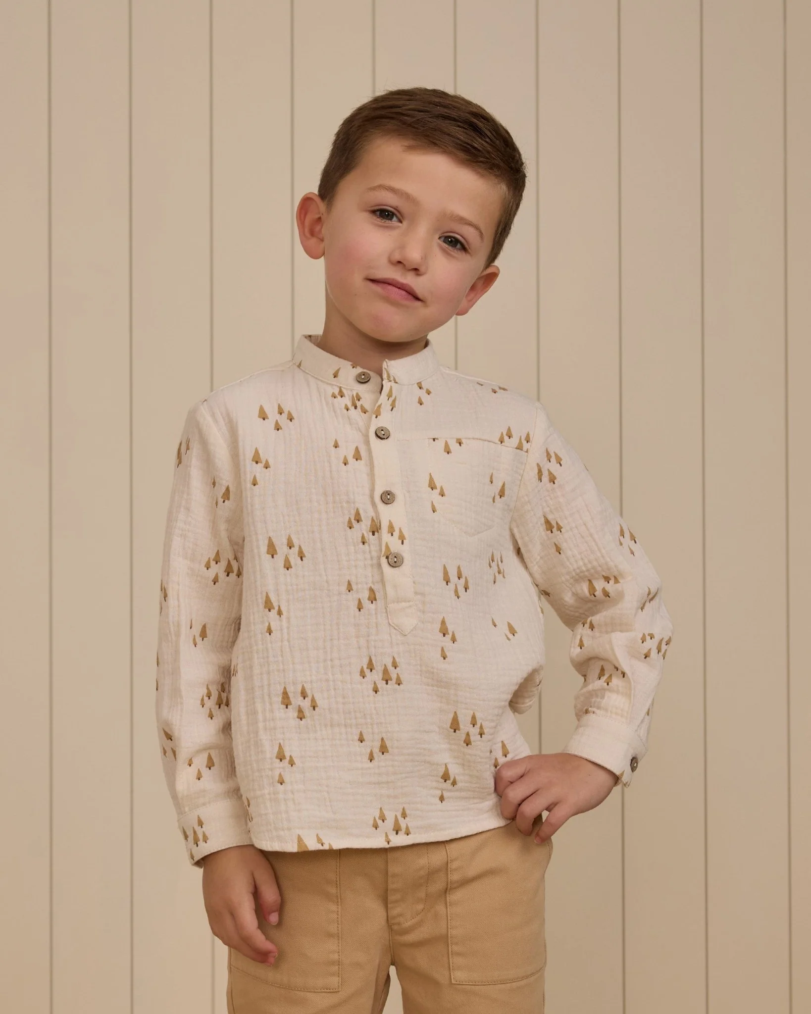 Long Sleeve Mason Shirt || Trees - Image 3