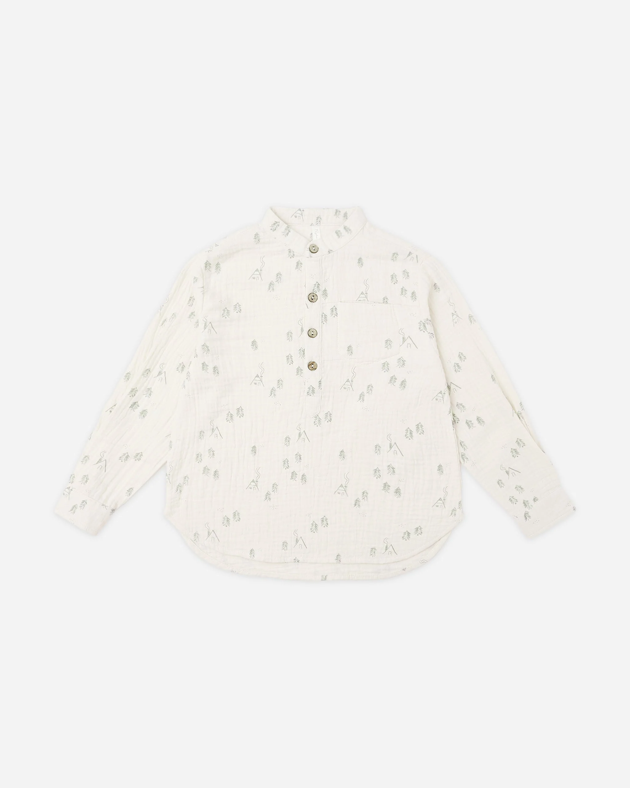 Long Sleeve Mason Shirt || Woods
