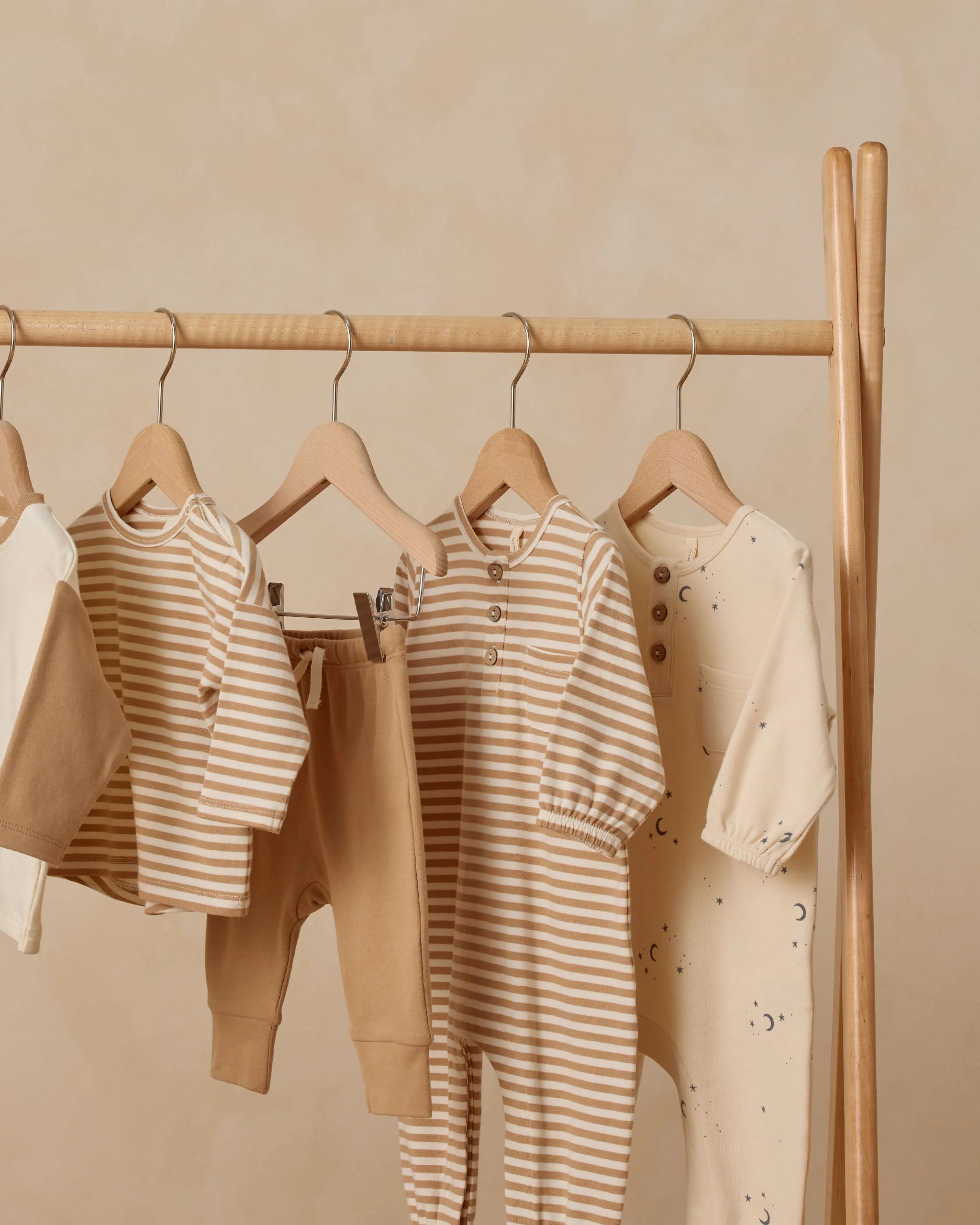 Long Sleeve Pocket Jumpsuit || Gold Stripe - Image 2