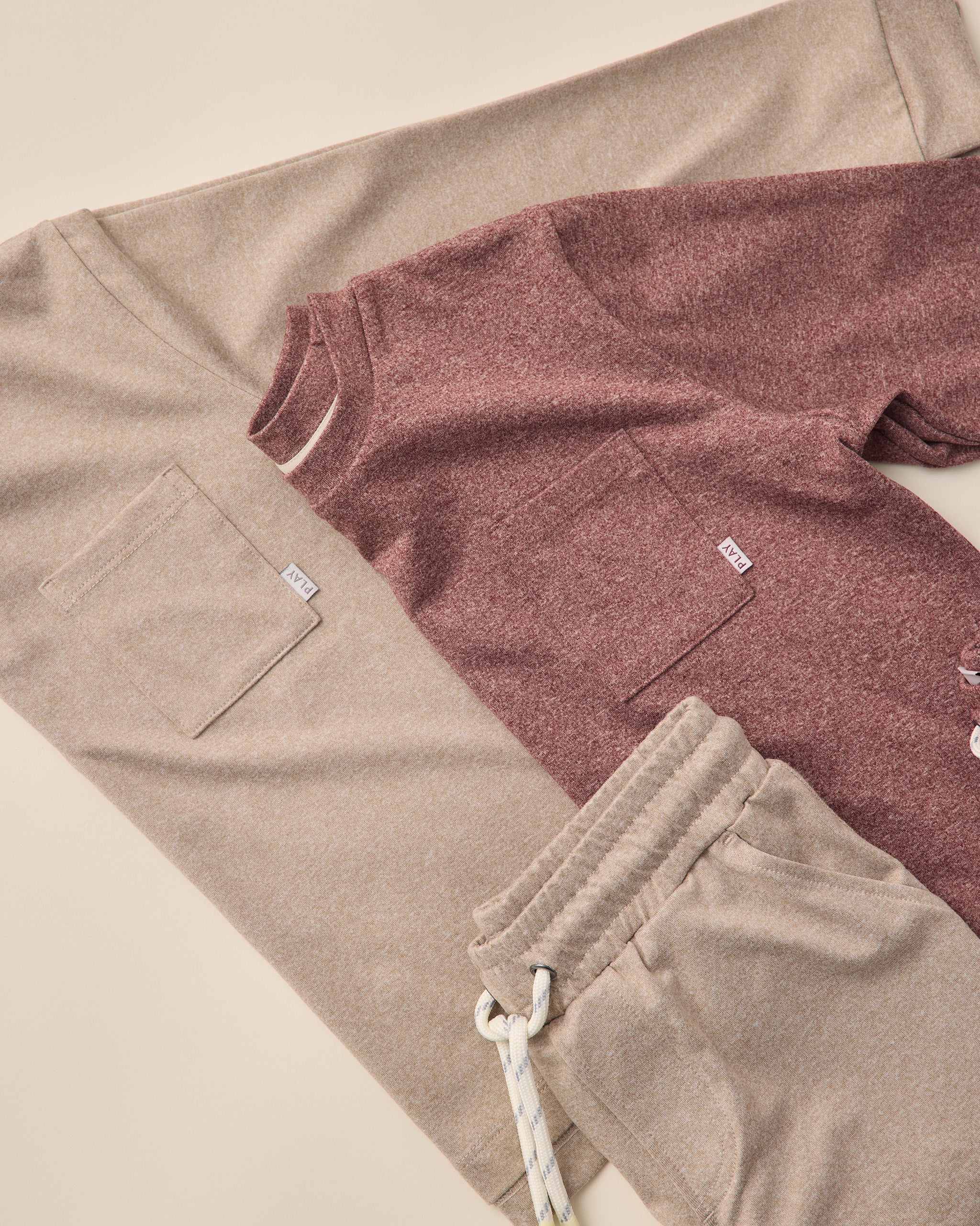 Long Sleeve Pocket Tee || Heathered Stone - Image 4