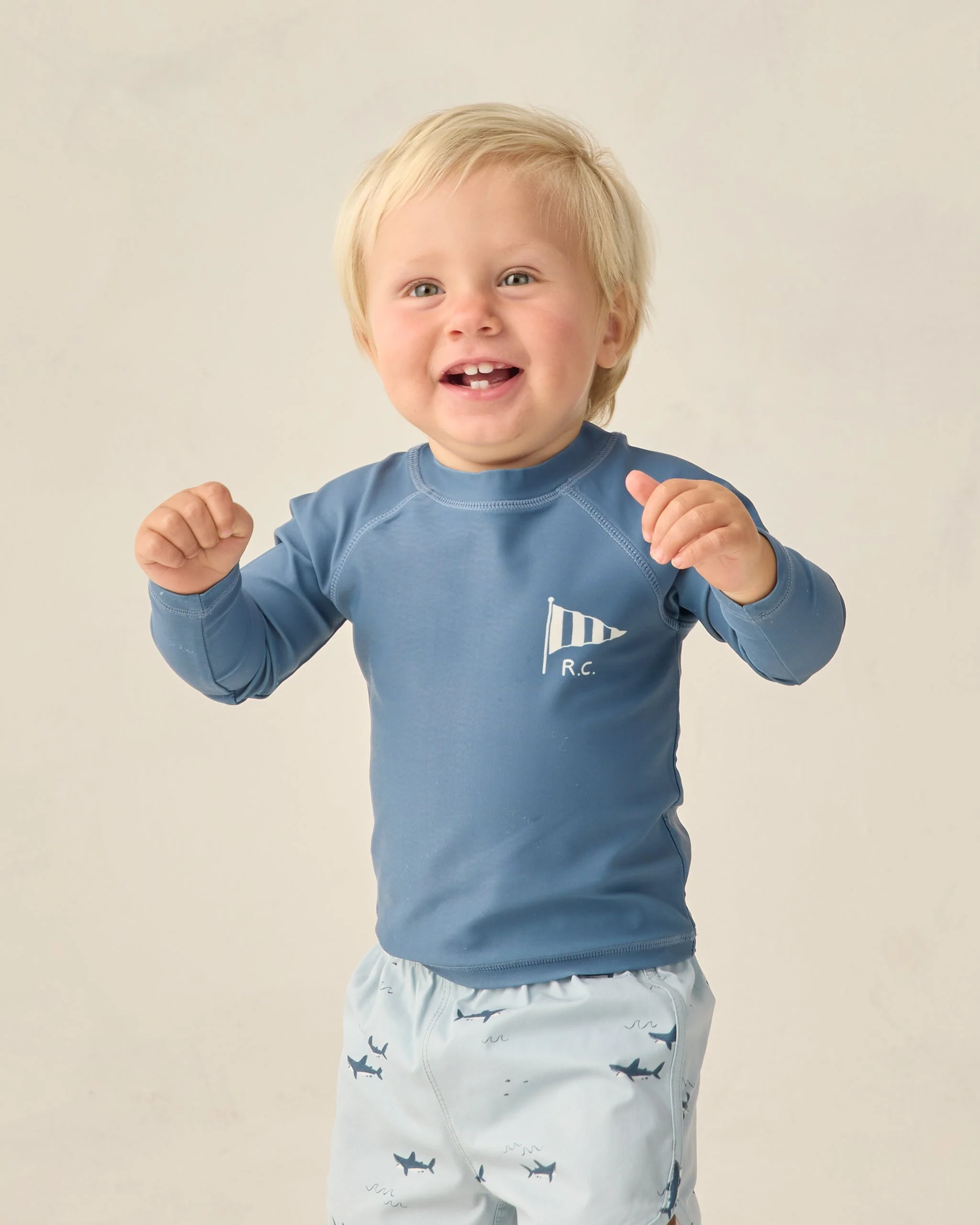 Long Sleeve Rashguard Navy - Image 2