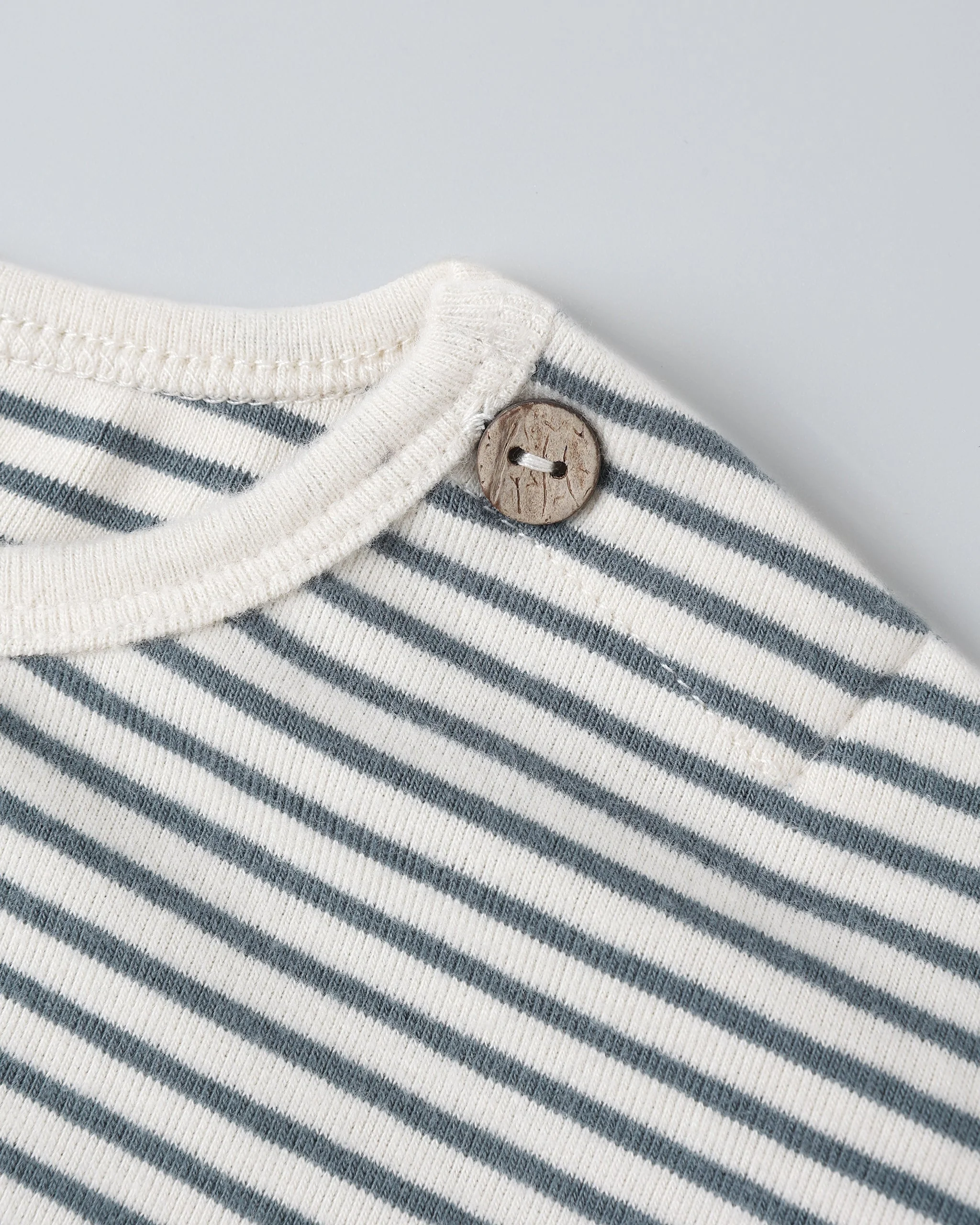 Long Sleeve Tee || Ocean Micro Stripe - Image 6