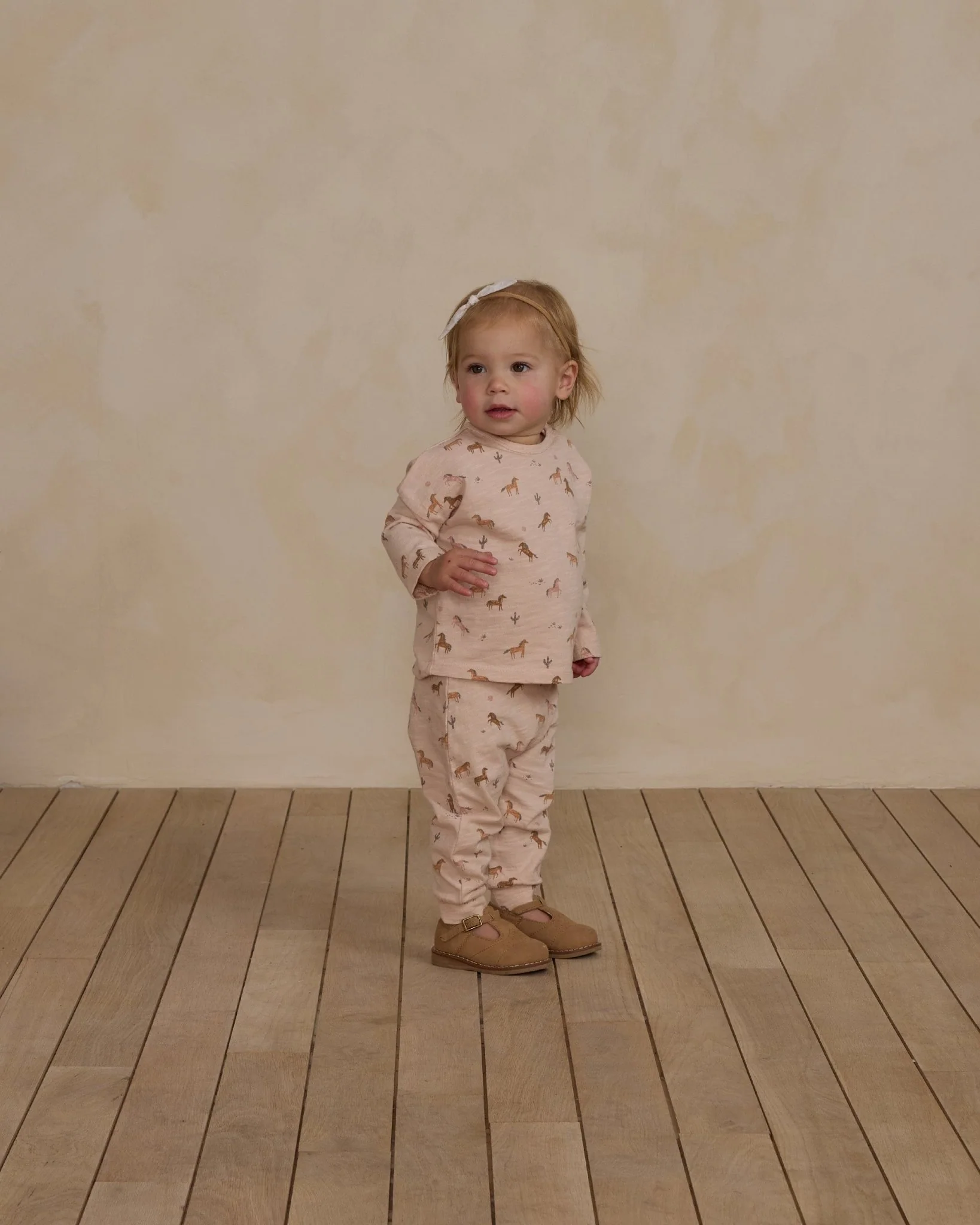 -Long Sleeve Tee + Pant Set || Horses- - Image 2