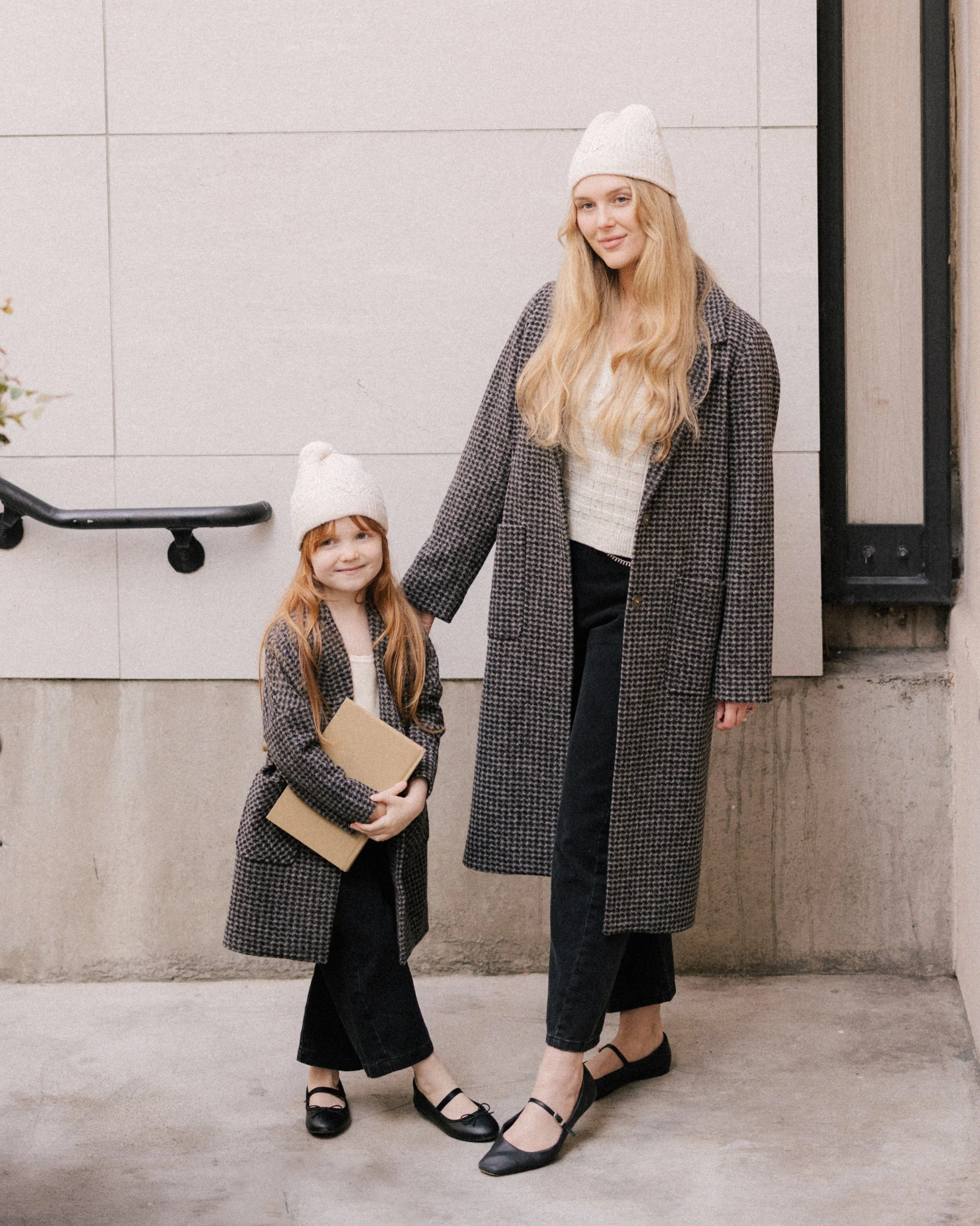 Longline Coat | Micro Check - Image 7