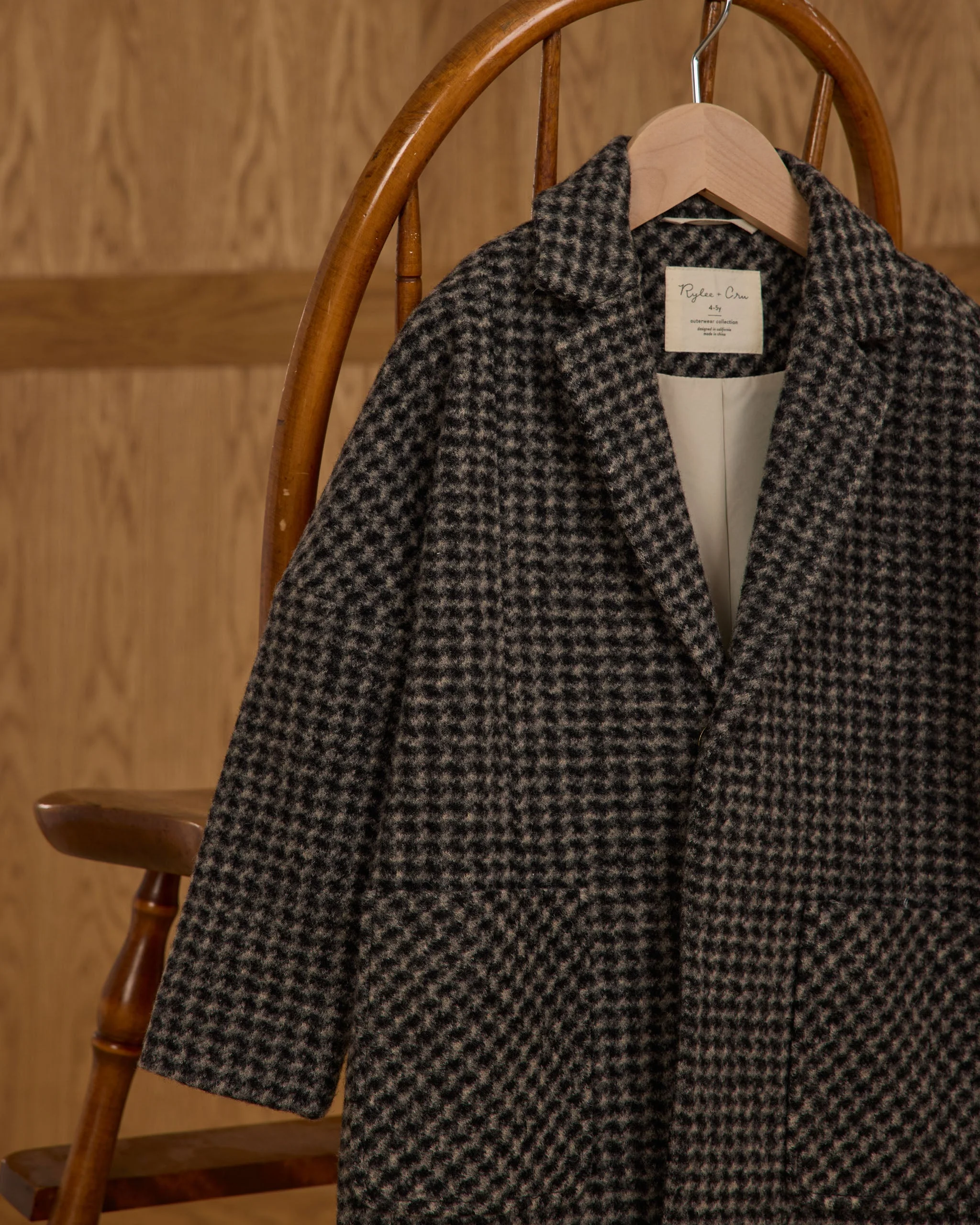 Longline Coat || Micro Check - Image 7