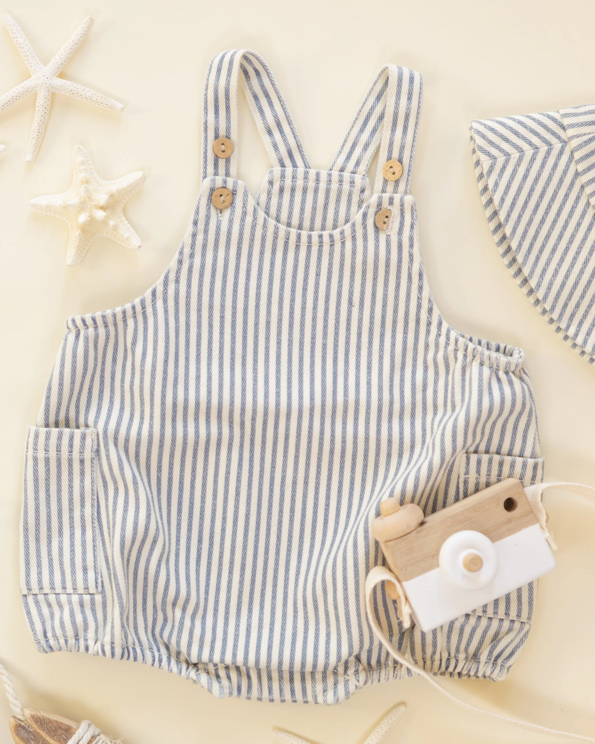 Lou Romper Railroad Stripe - Image 3
