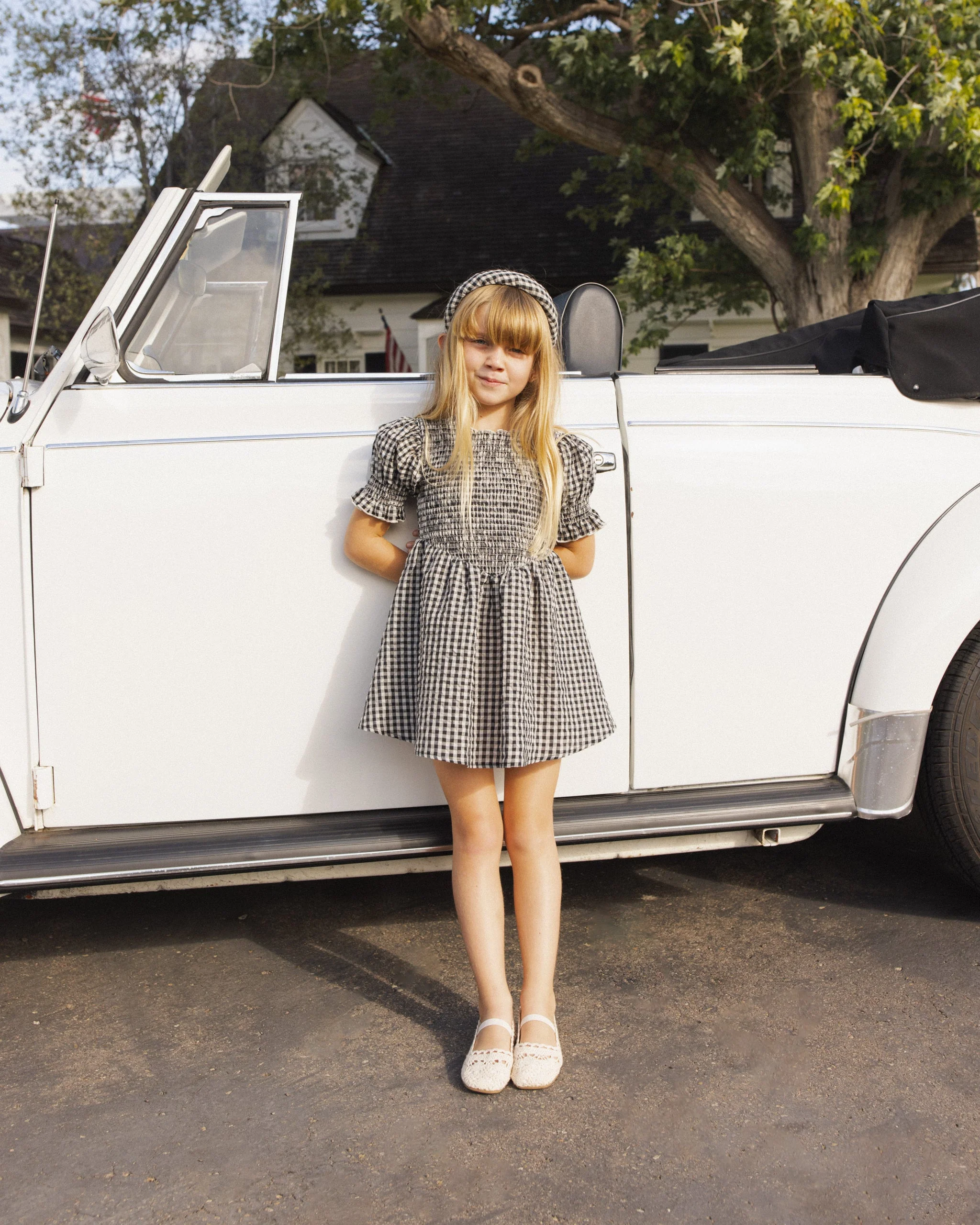 Louise Dress Black Check - Image 2