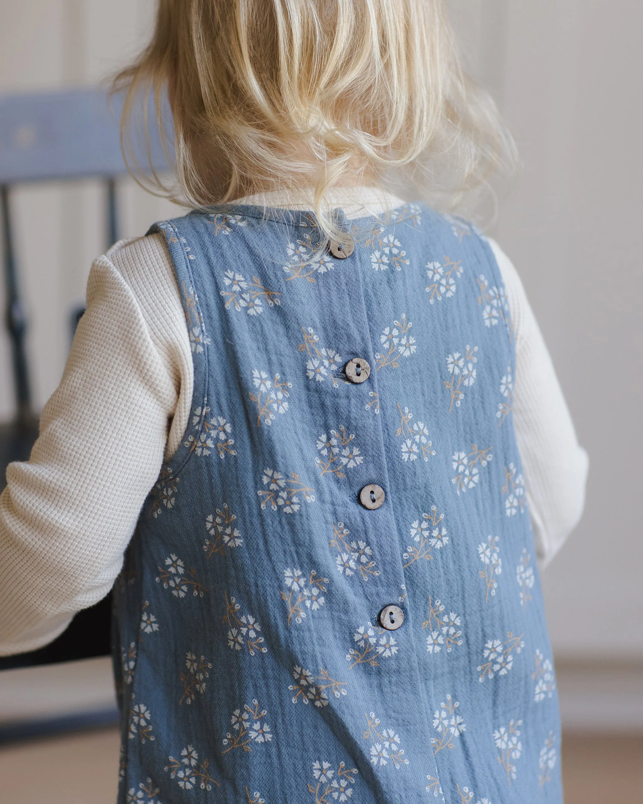 Maisie Overall || Blue Floral - Image 4