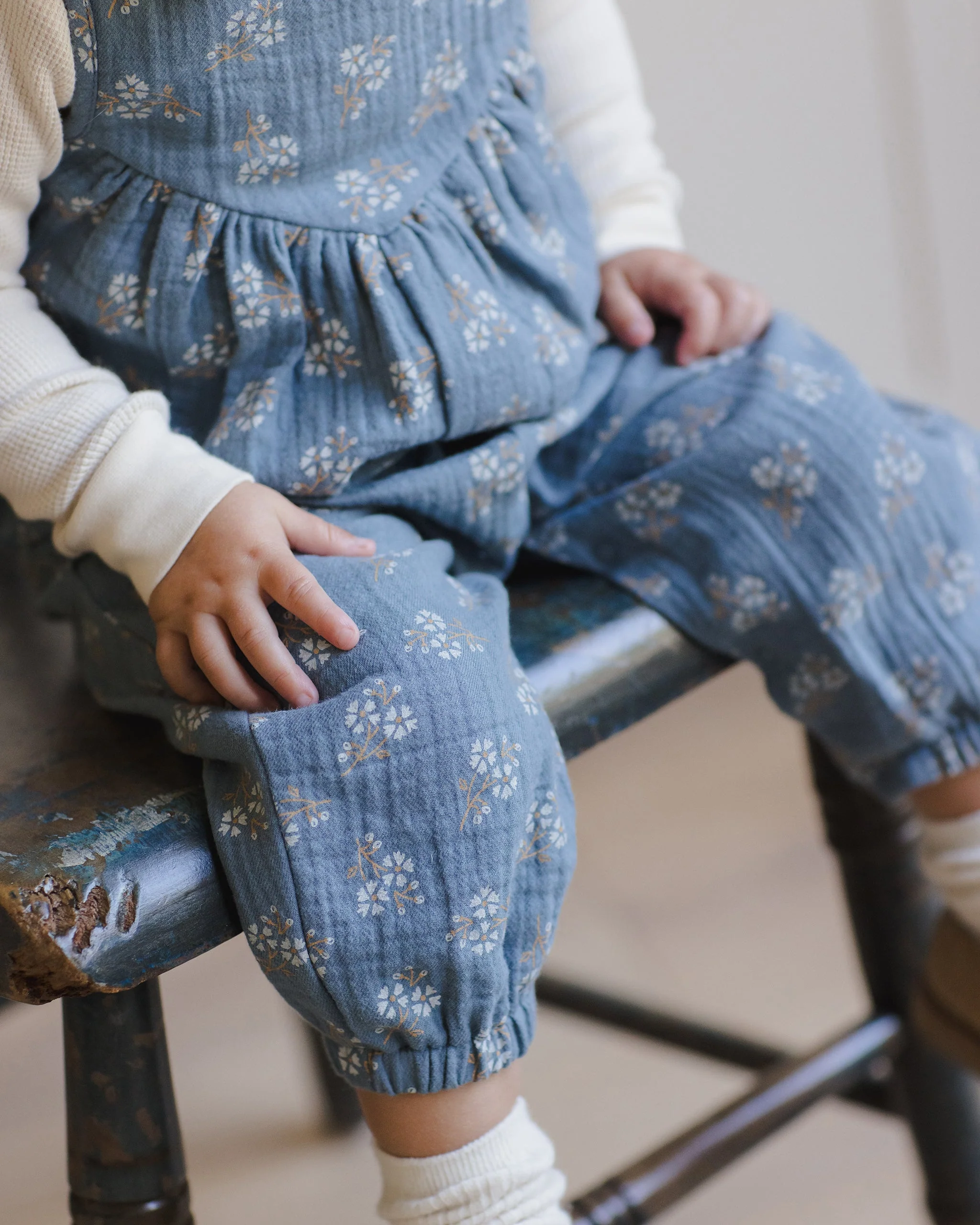 Maisie Overall || Blue Floral - Image 5