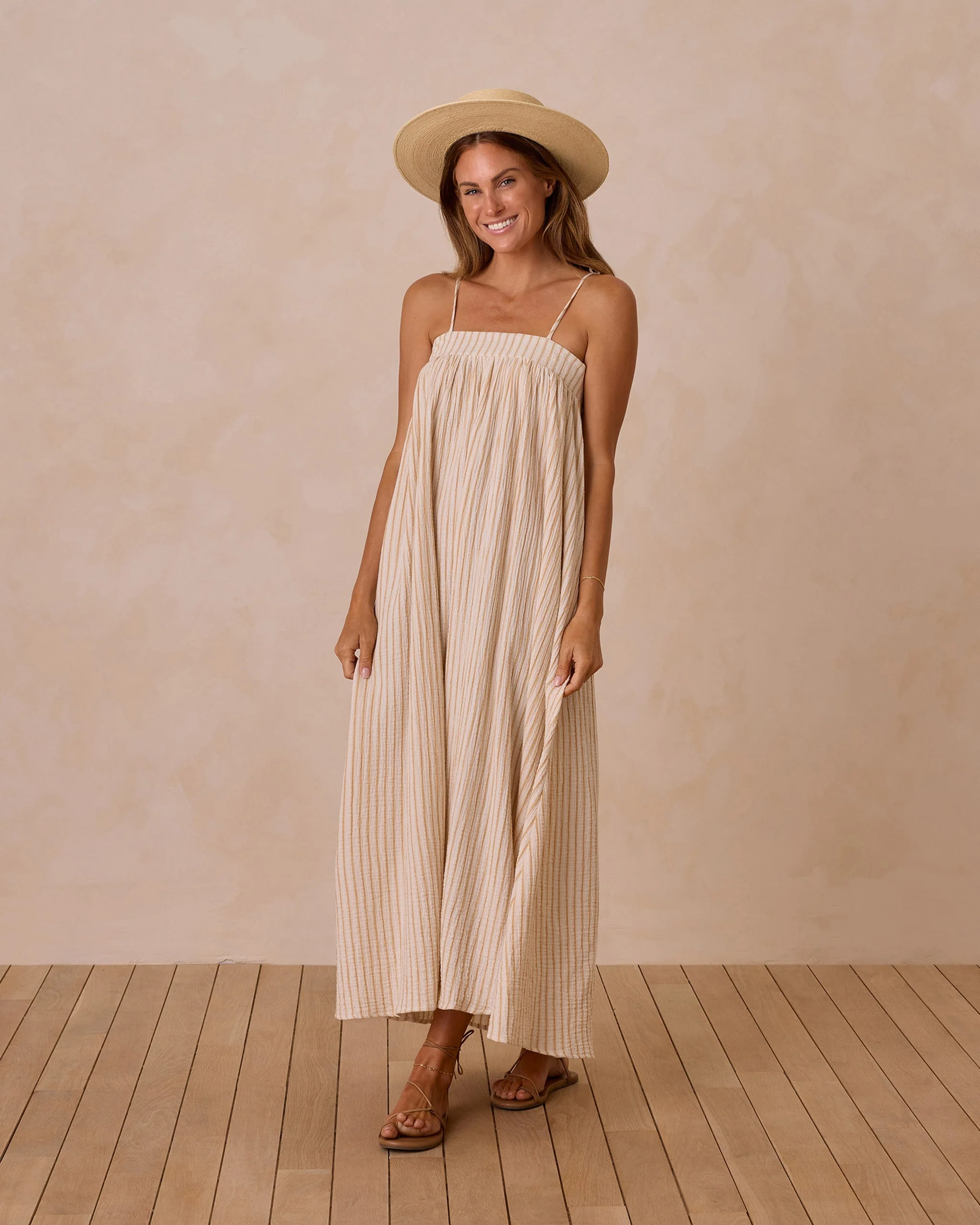Malea Dress || Marigold Stripe - Image 3