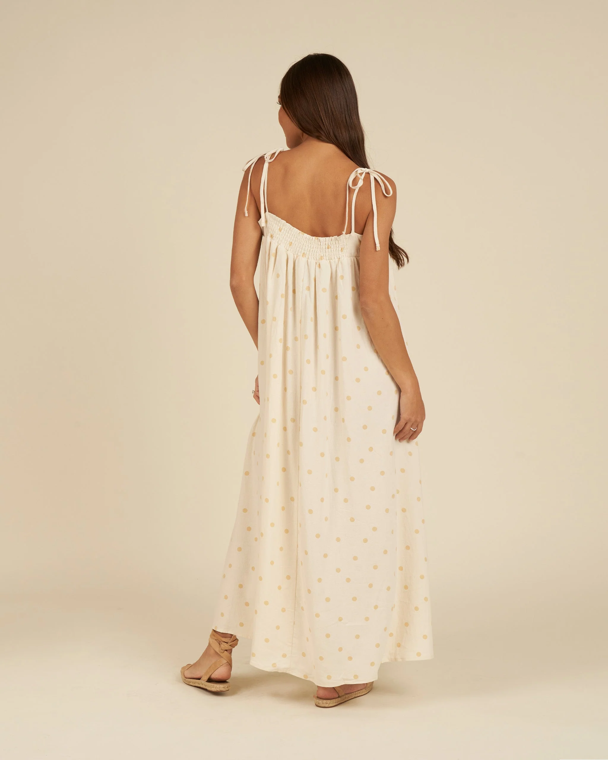 Malea Dress | Yellow Polka Dot - Image 2