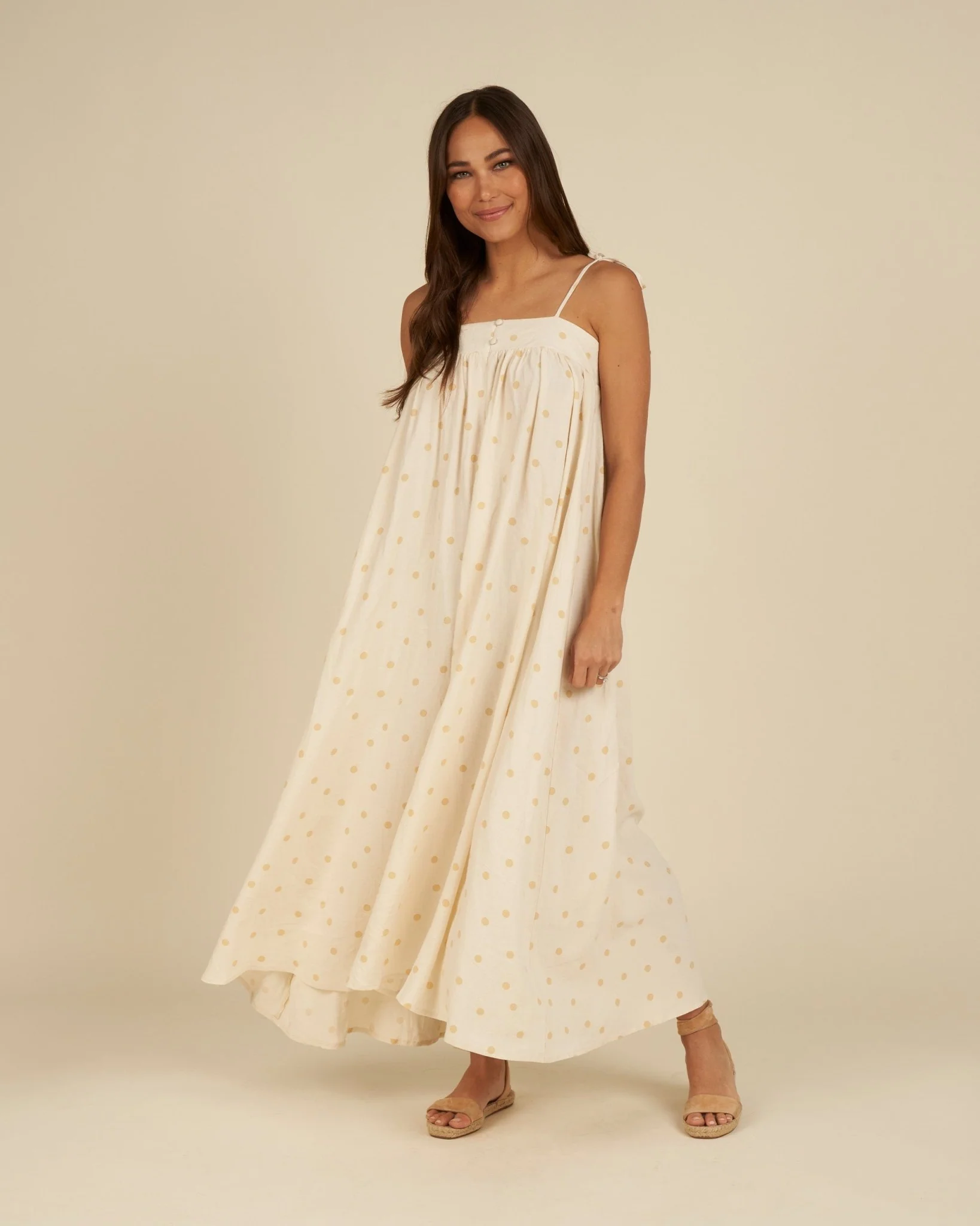 Malea Dress | Yellow Polka Dot - Image 5