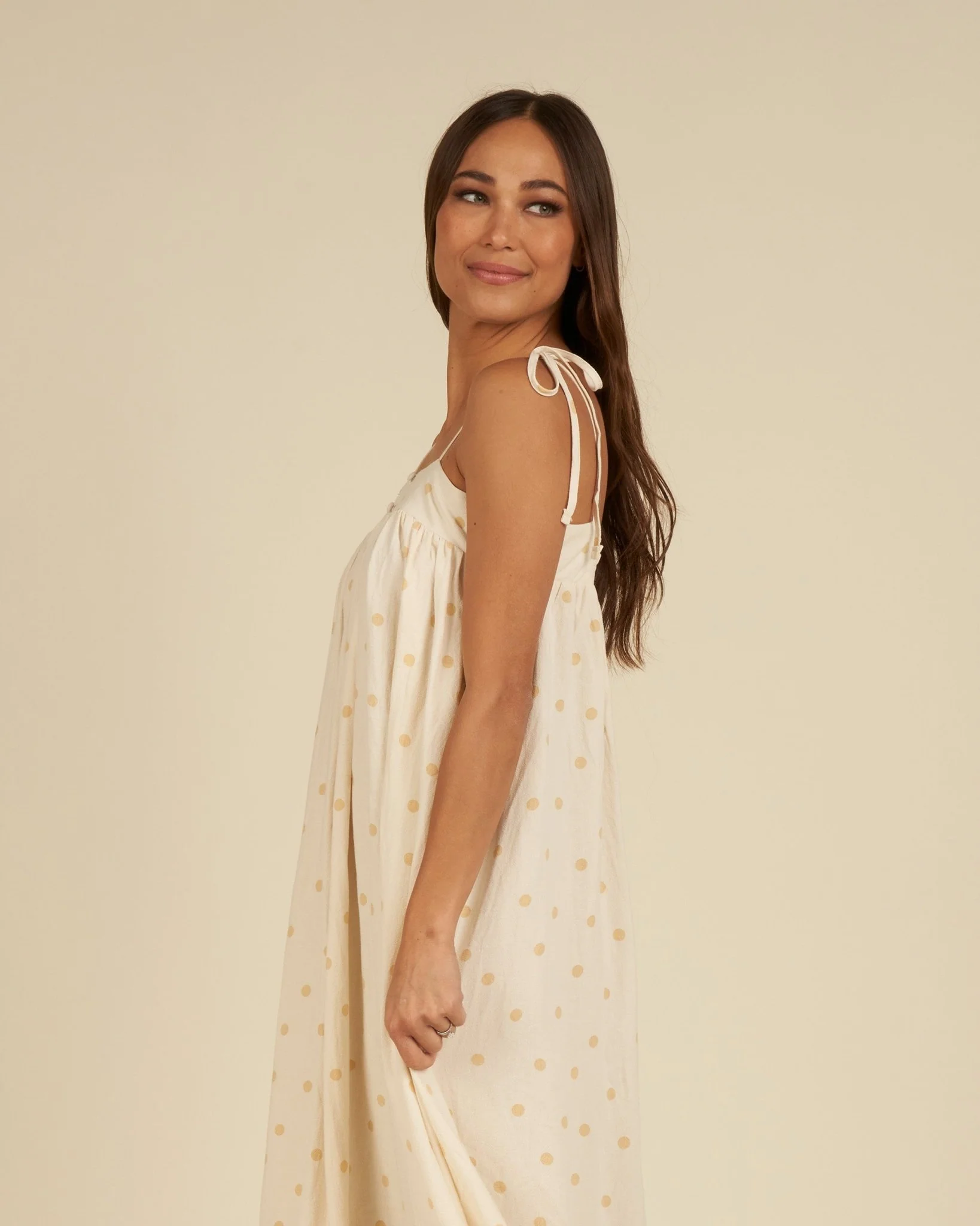 Malea Dress | Yellow Polka Dot - Image 7