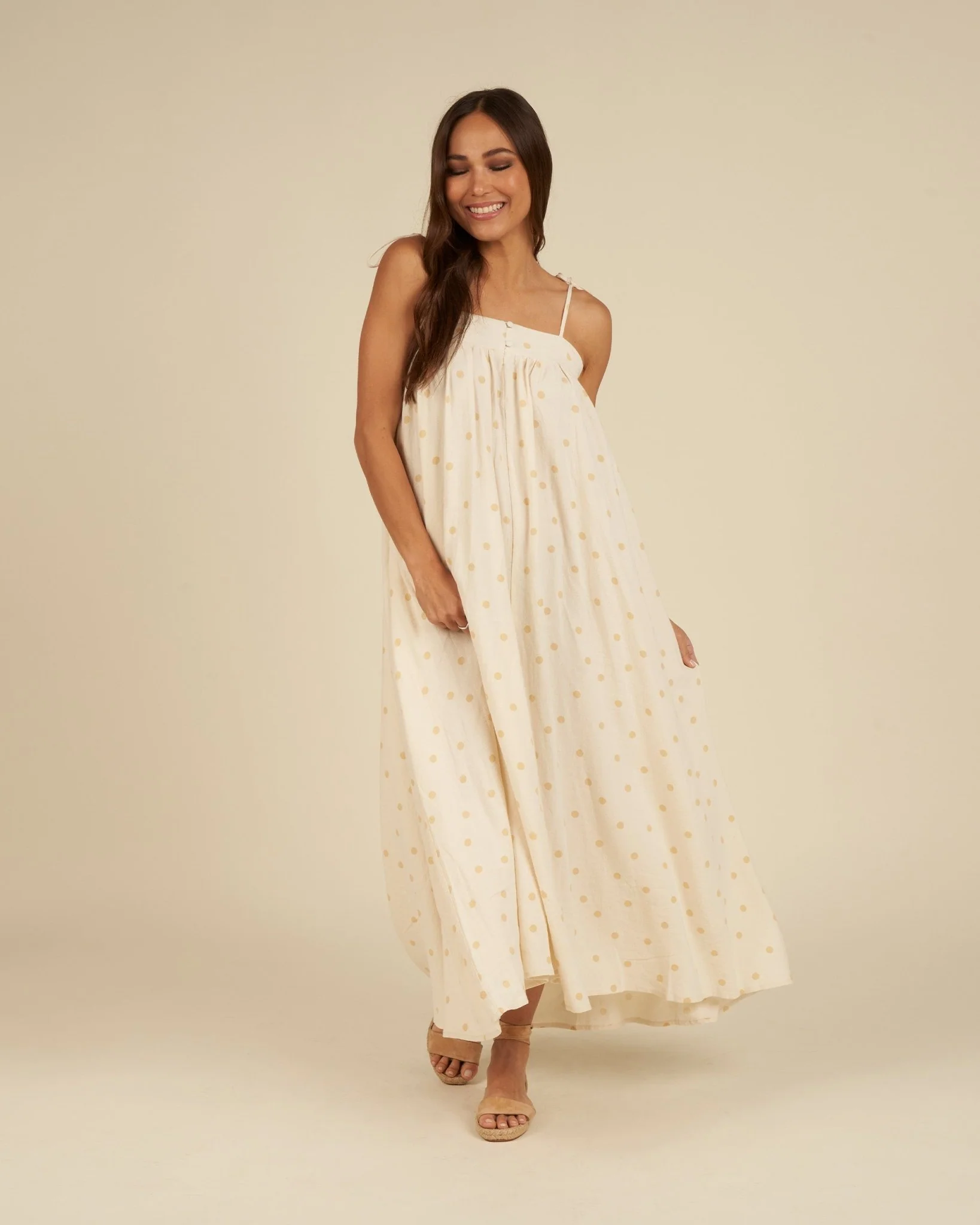 Malea Dress | Yellow Polka Dot - Image 8