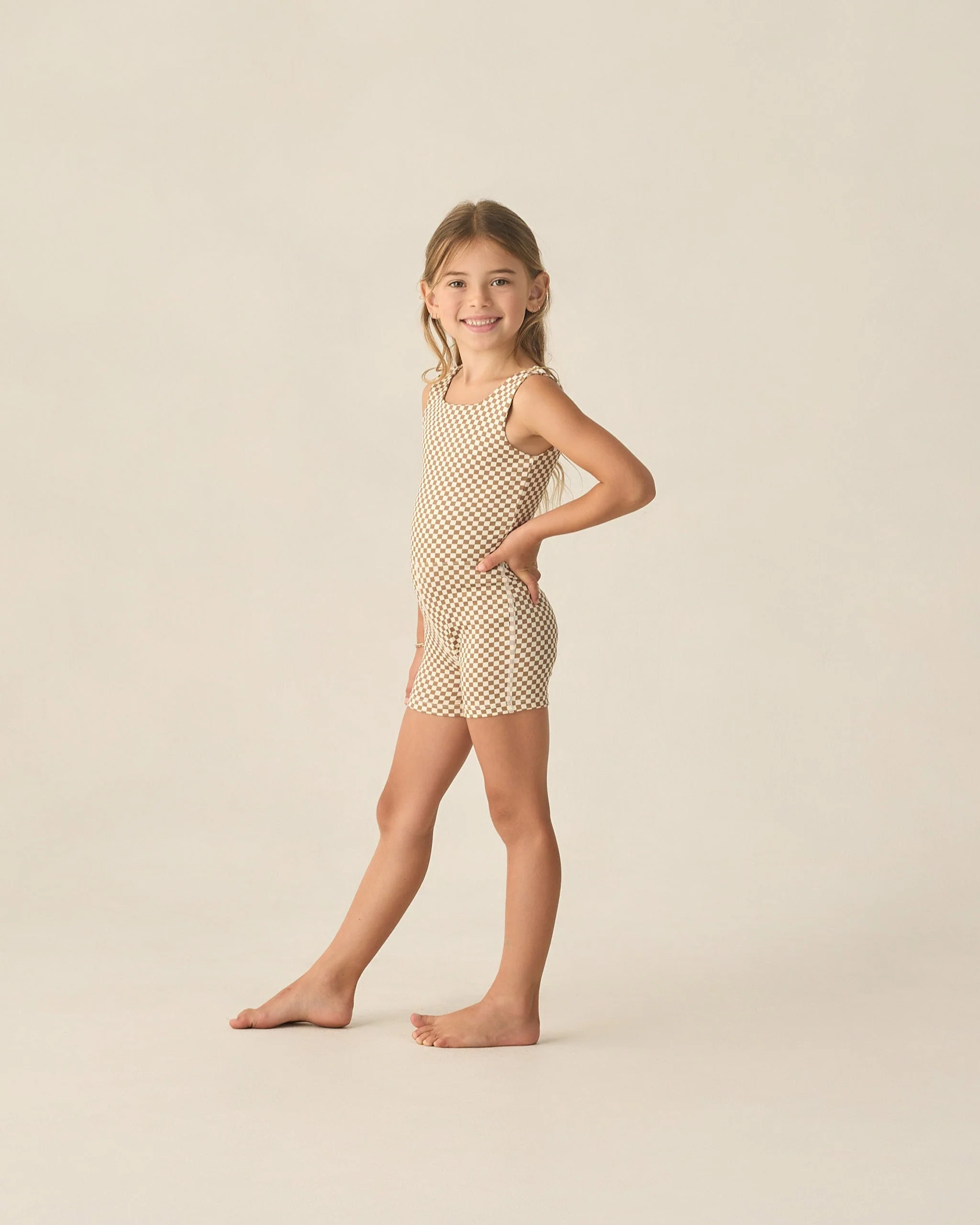 Malibu Bodysuit Ocre Check - Image 4