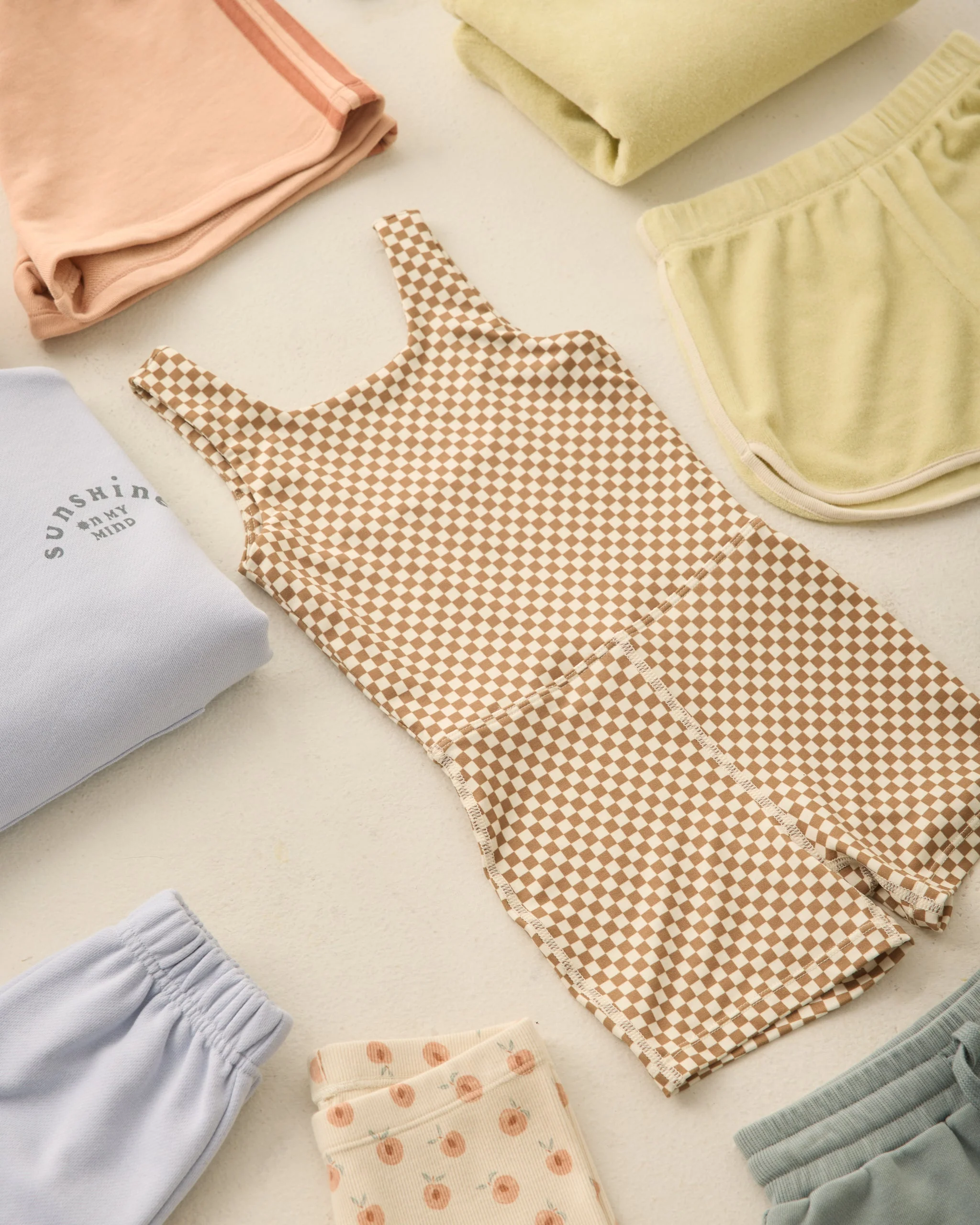 Malibu Bodysuit Ocre Check - Image 6