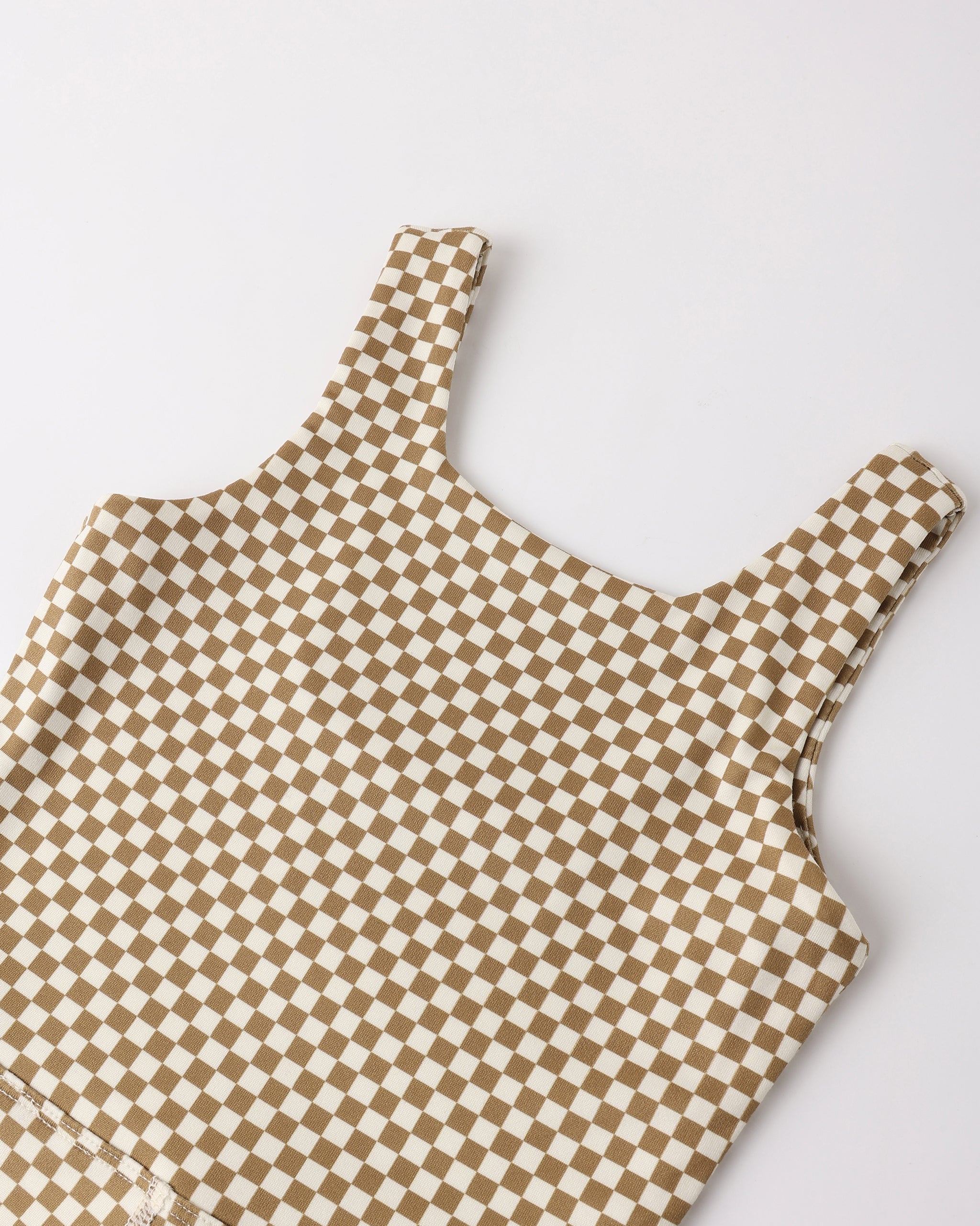 Malibu Bodysuit Ocre Check - Image 8