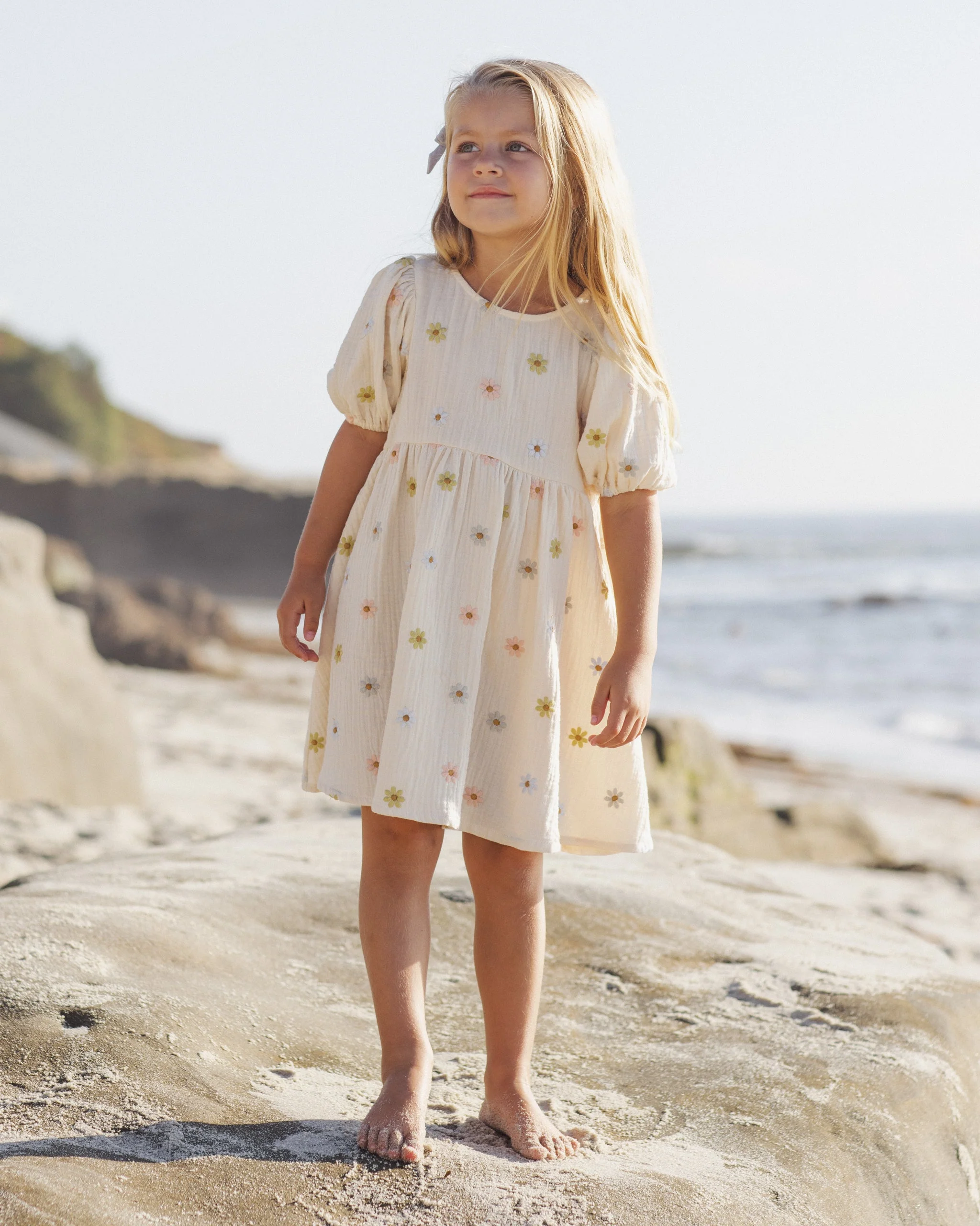 Marley Dress Embroidered Daisies - Image 2