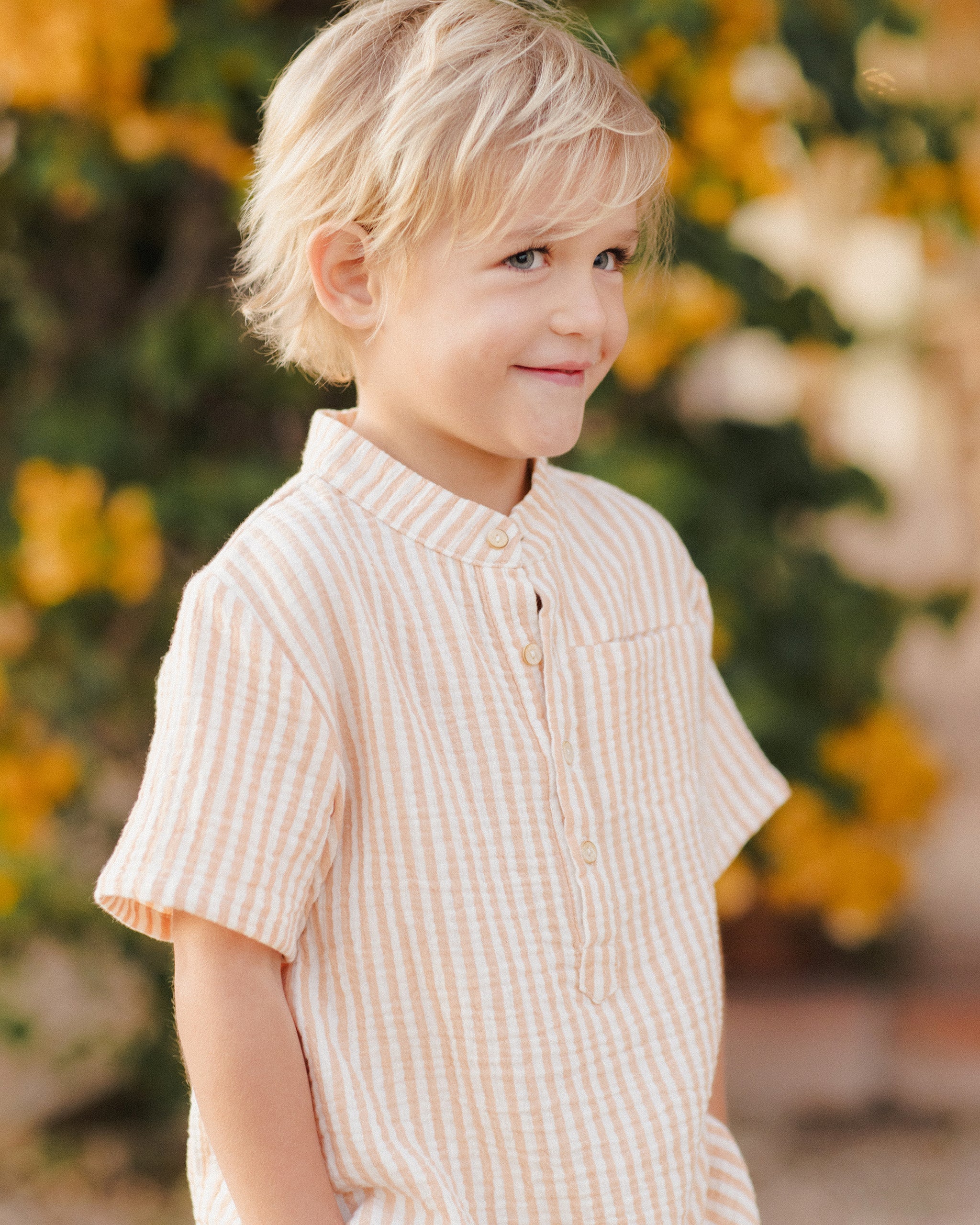 Mason Shirt || Grapefruit Stripe - Image 4