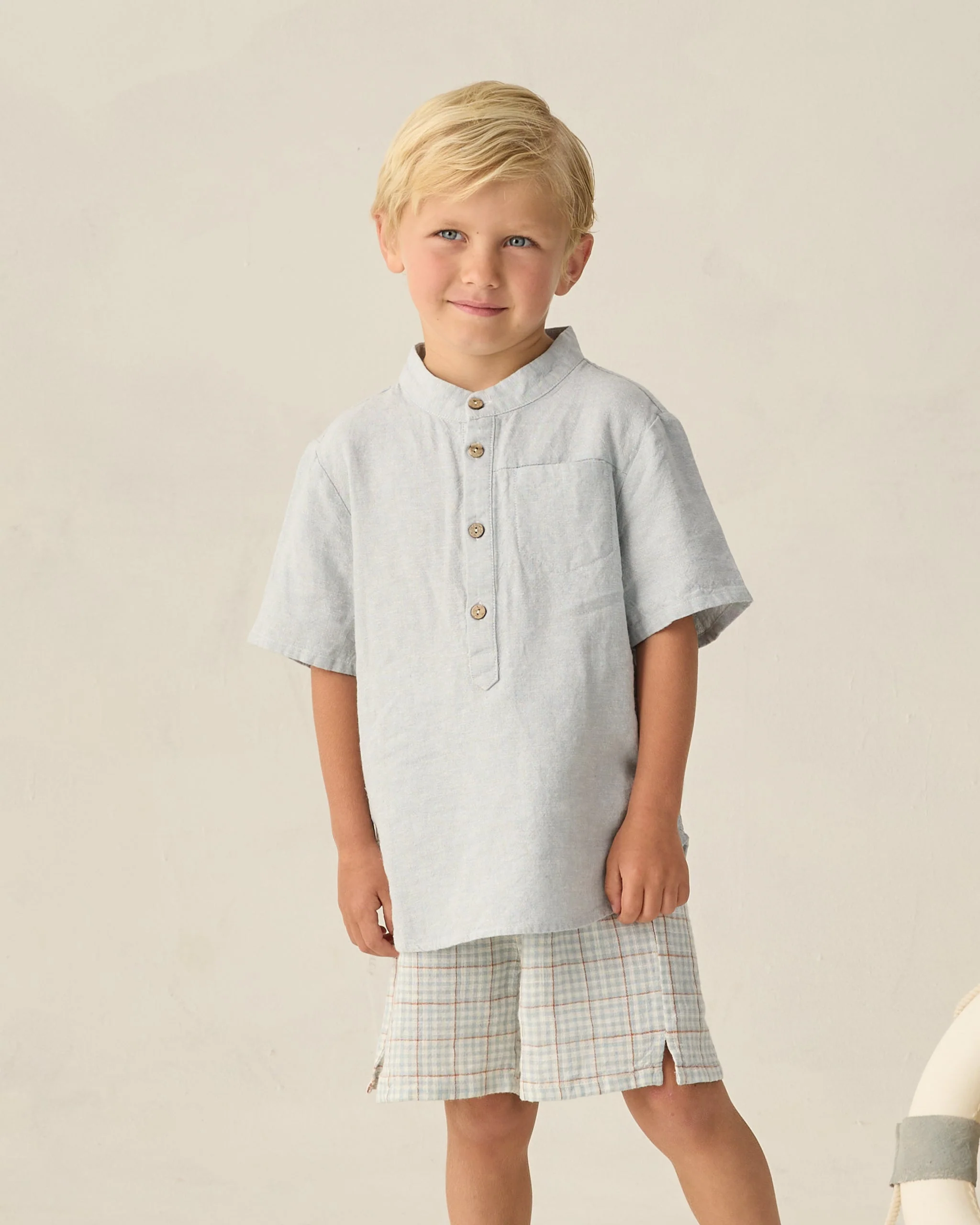 Mason Shirt Heathered Light Blue - Image 2