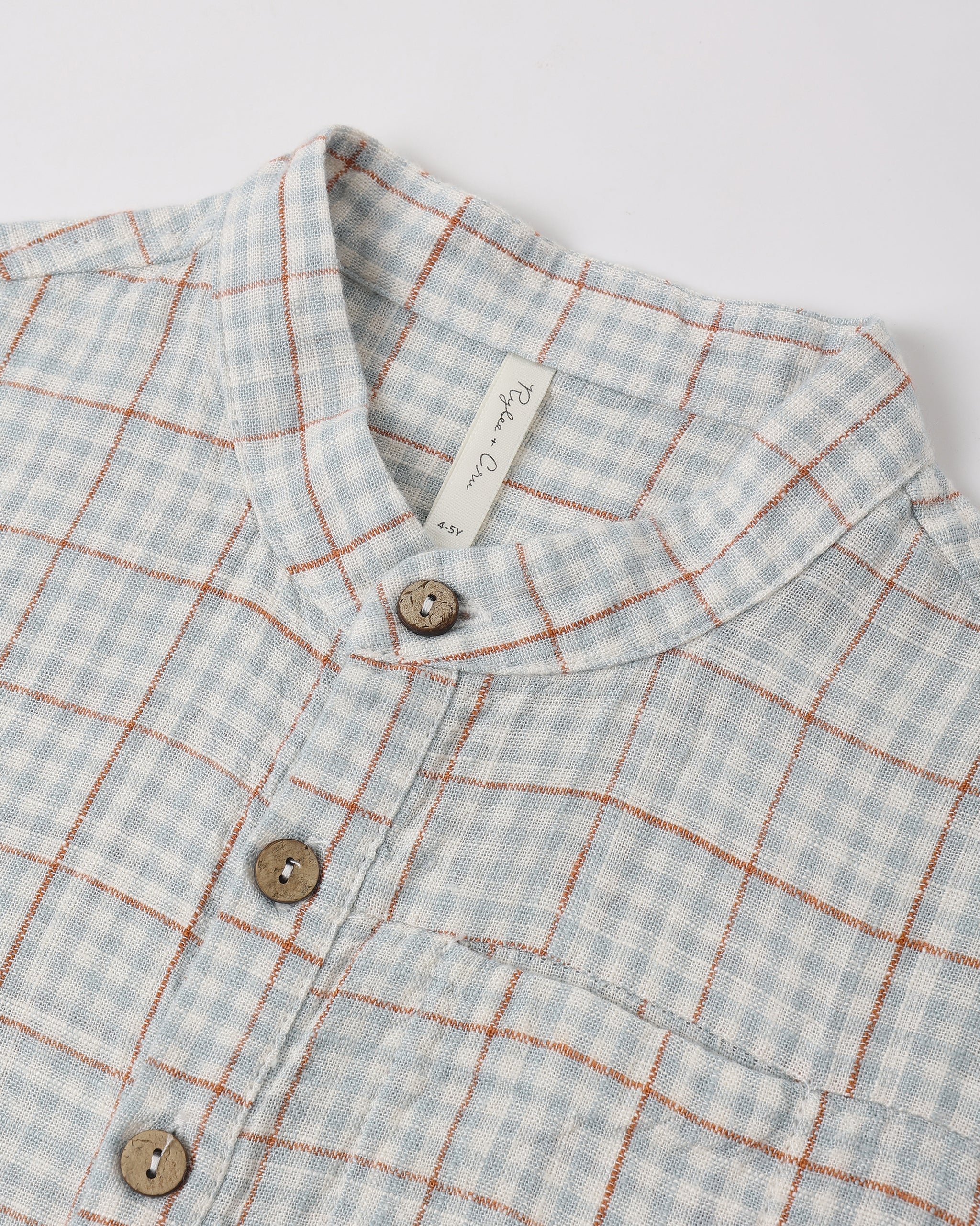 Mason Shirt Light Blue Plaid - Image 6