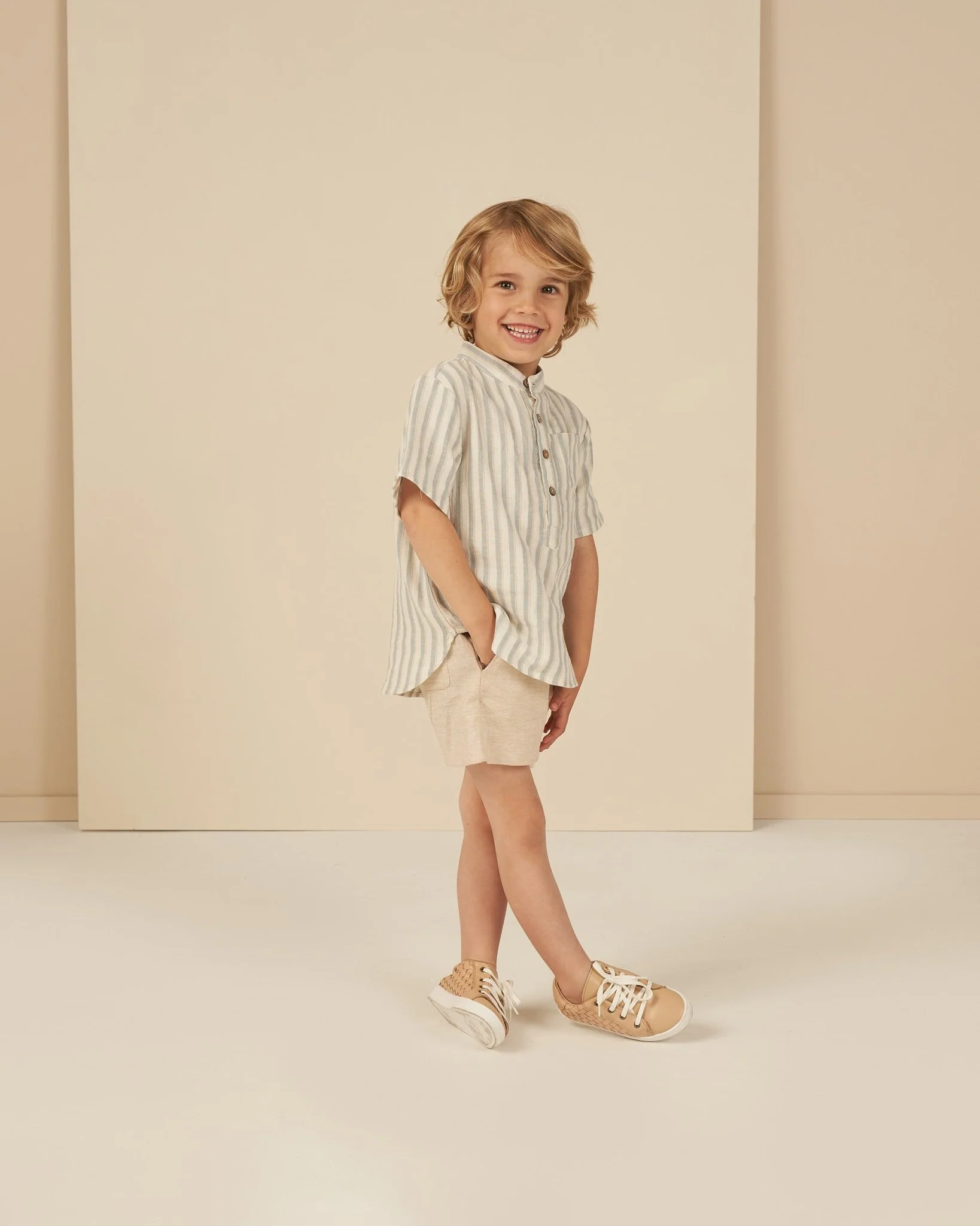 Mason Shirt || Ocean Stripe - Image 3