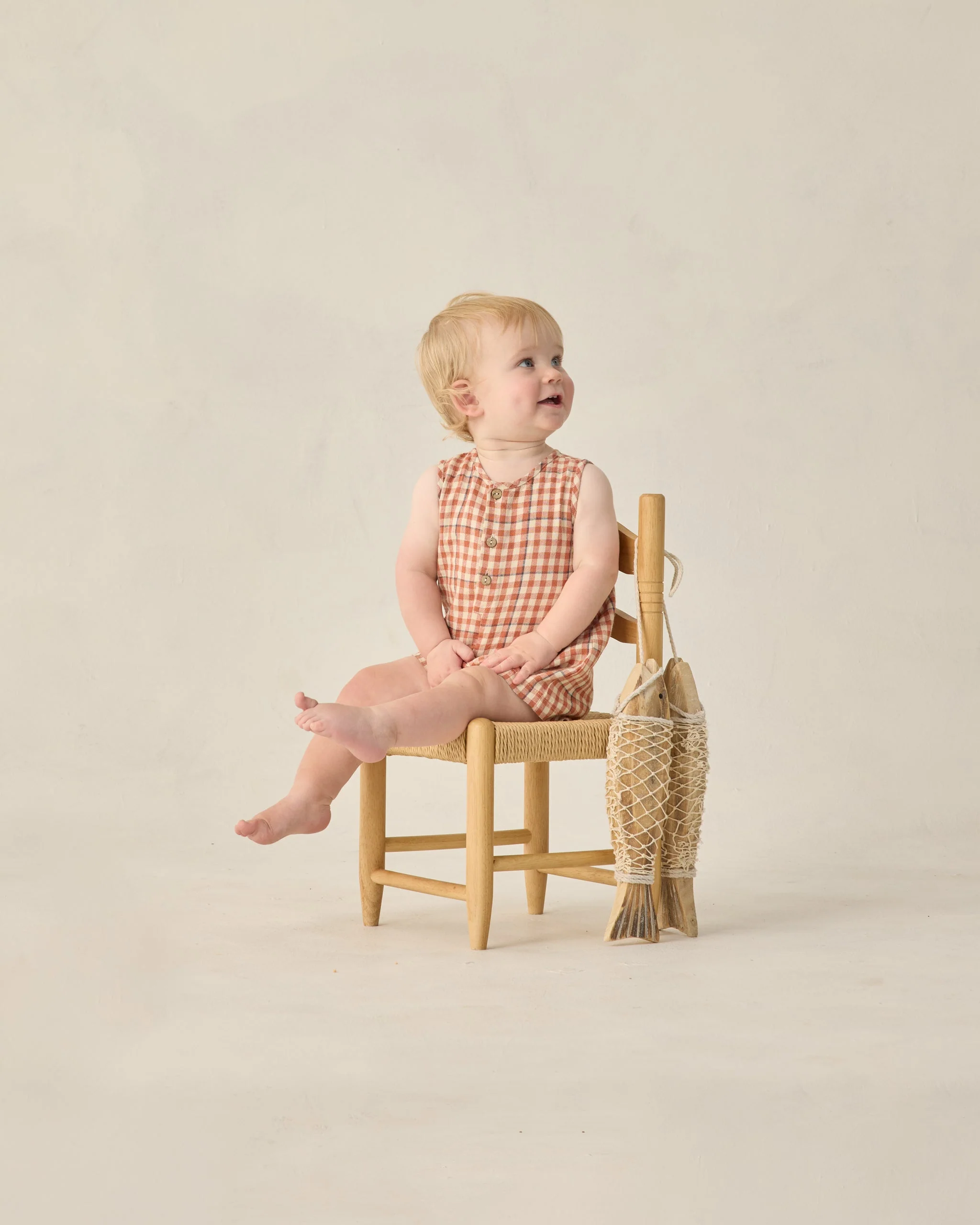 Maverick Romper Poppy Gingham - Image 4