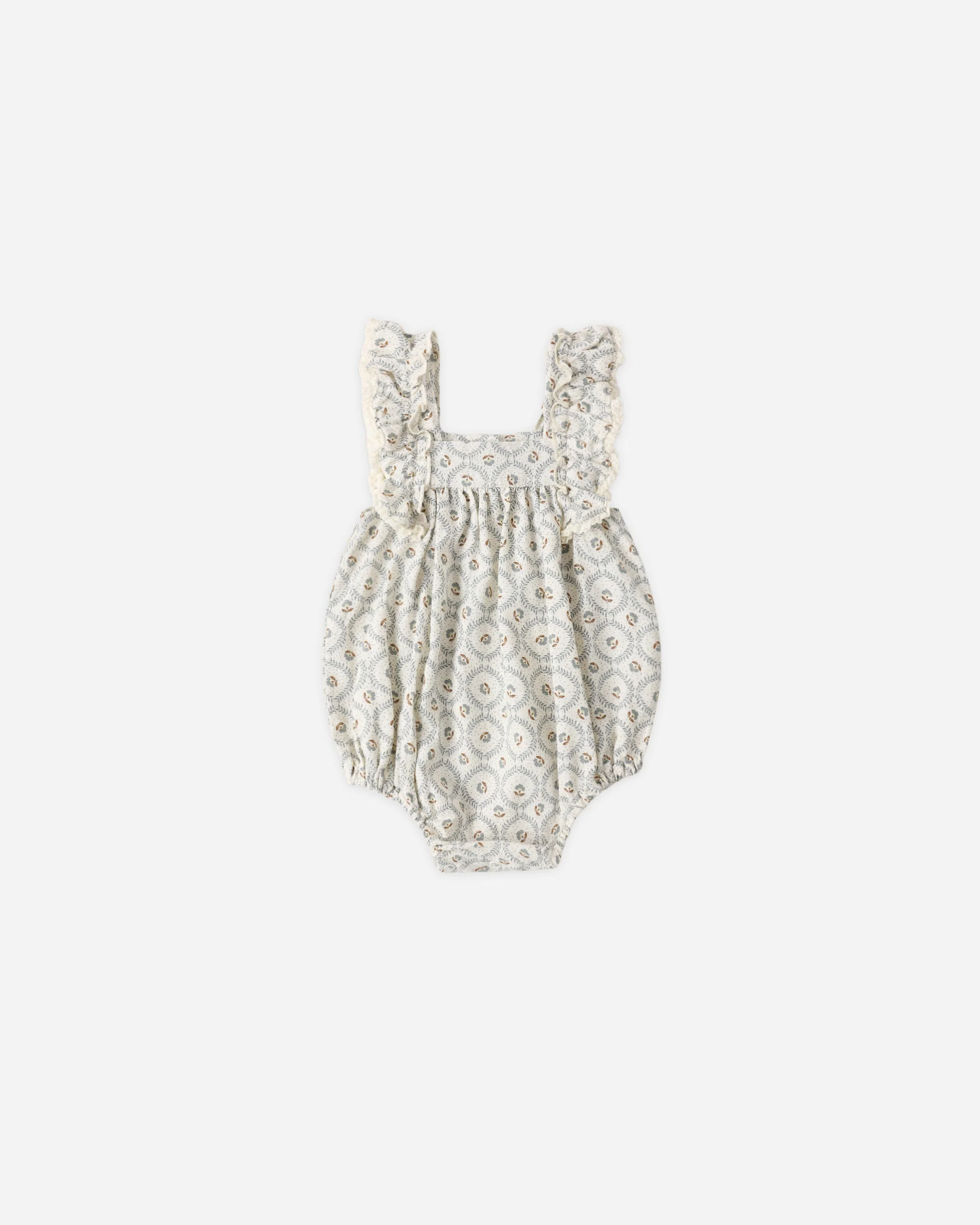 Maya Romper Green Fleur