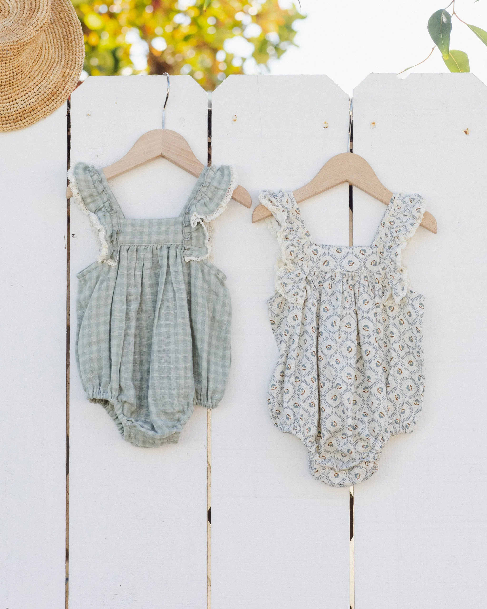 Maya Romper Green Gingham - Image 4