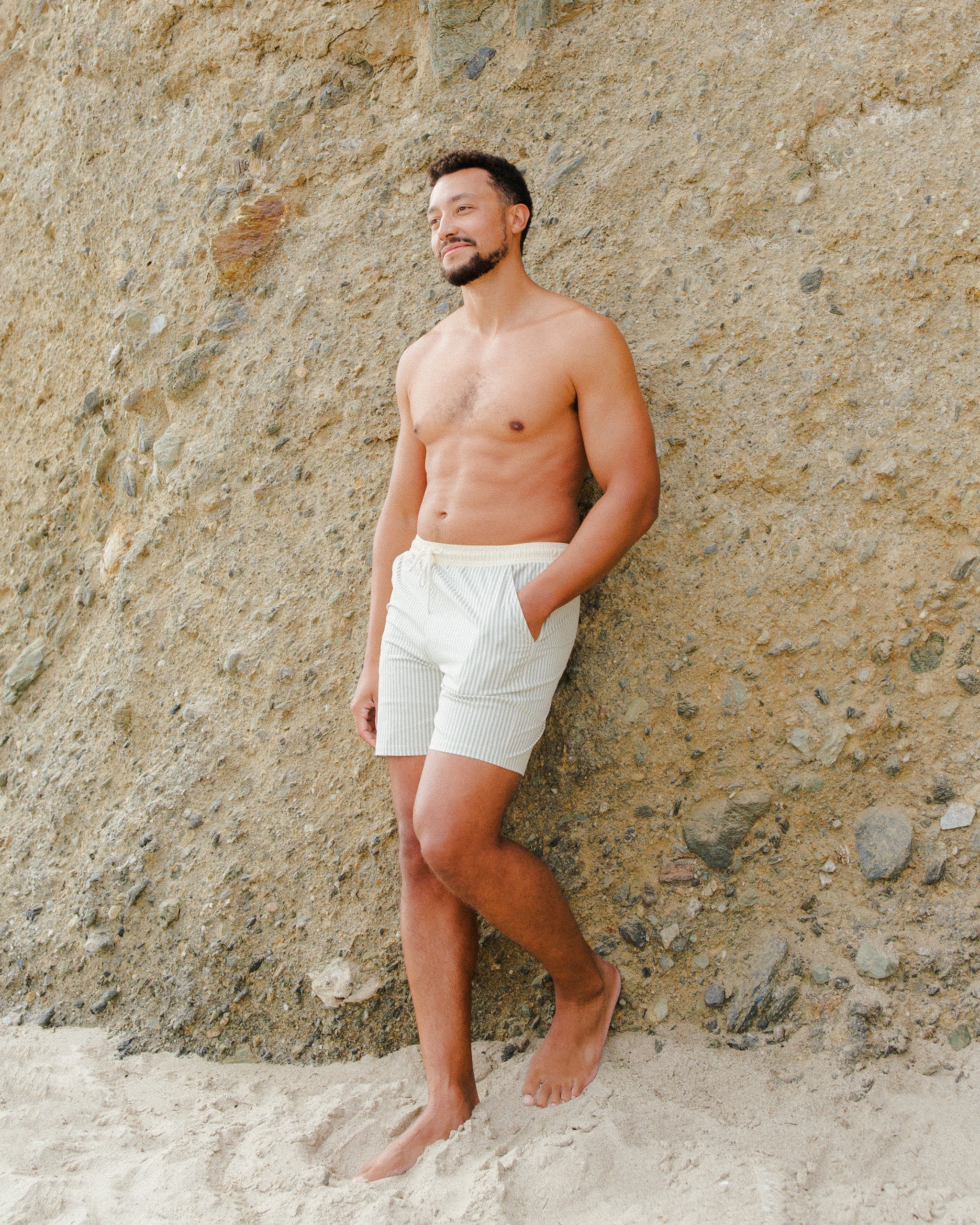 Men's Boardshort | Sage Stripe - Image 3