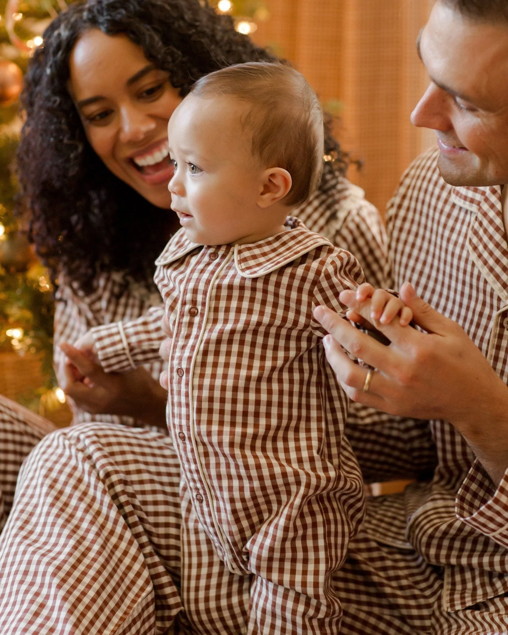Men's Pajama Top | Brick Gingham - Image 4