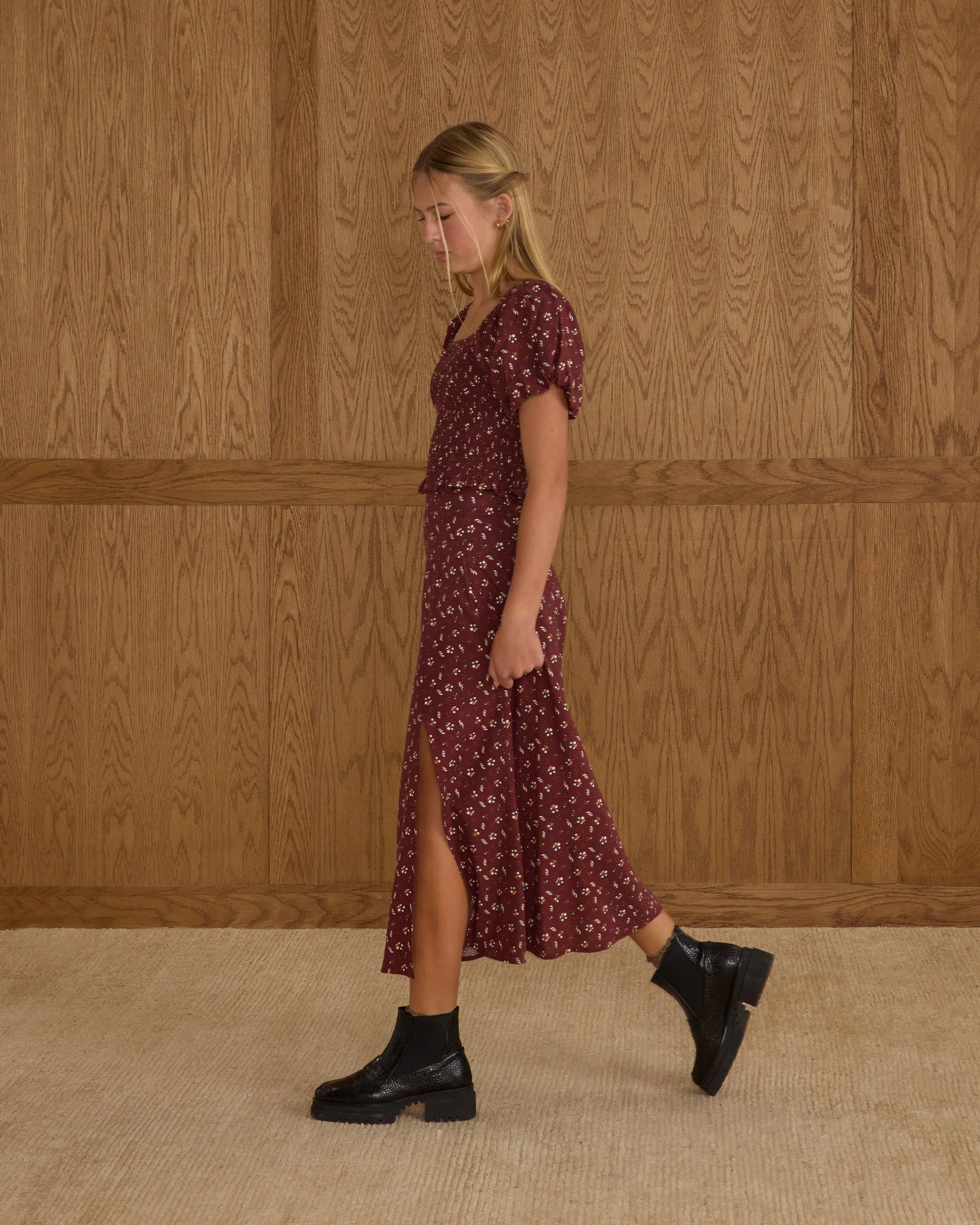 Midi Skirt | Harvest Berry Teen - Image 3