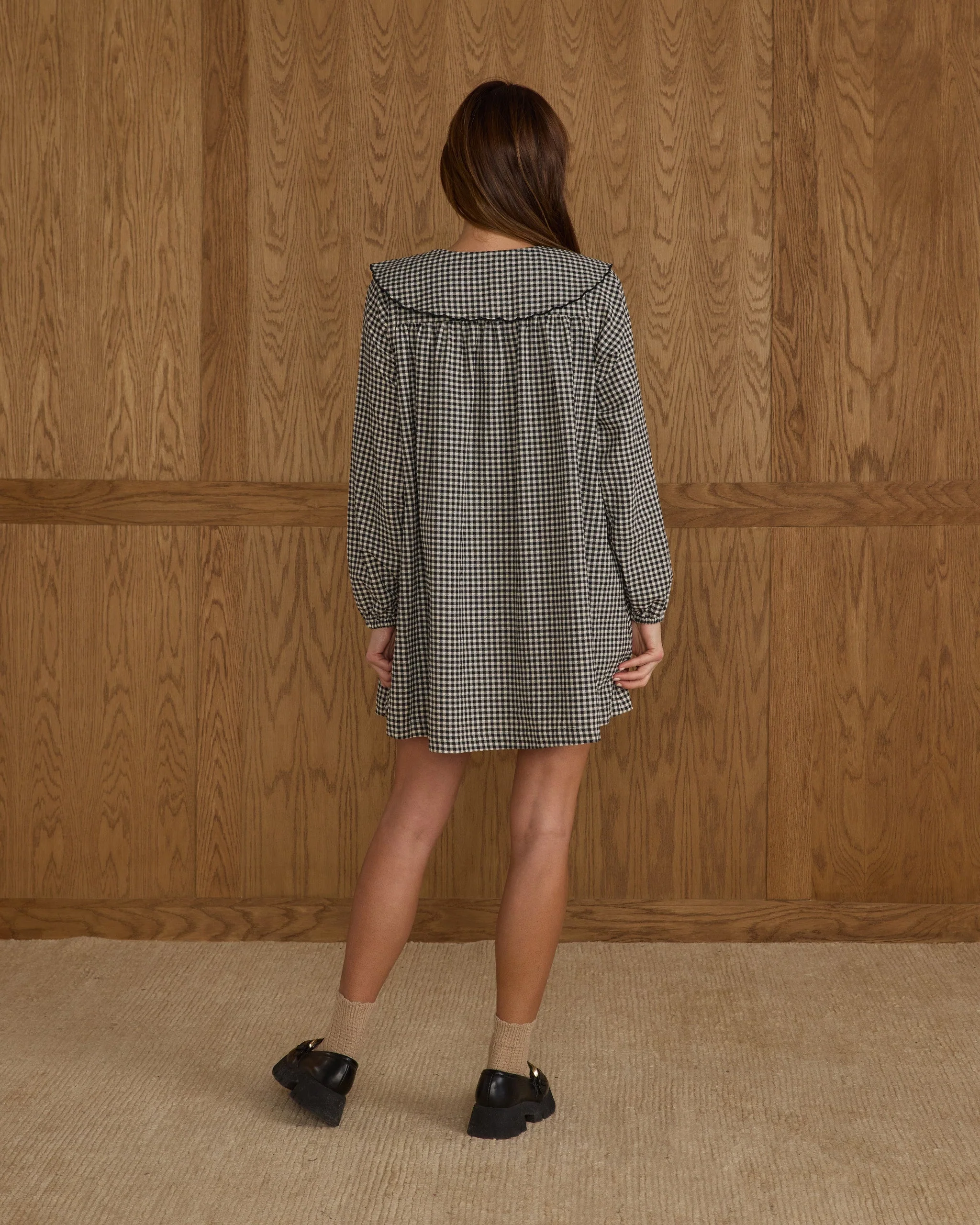 Mini Dress | Black Gingham - Image 2