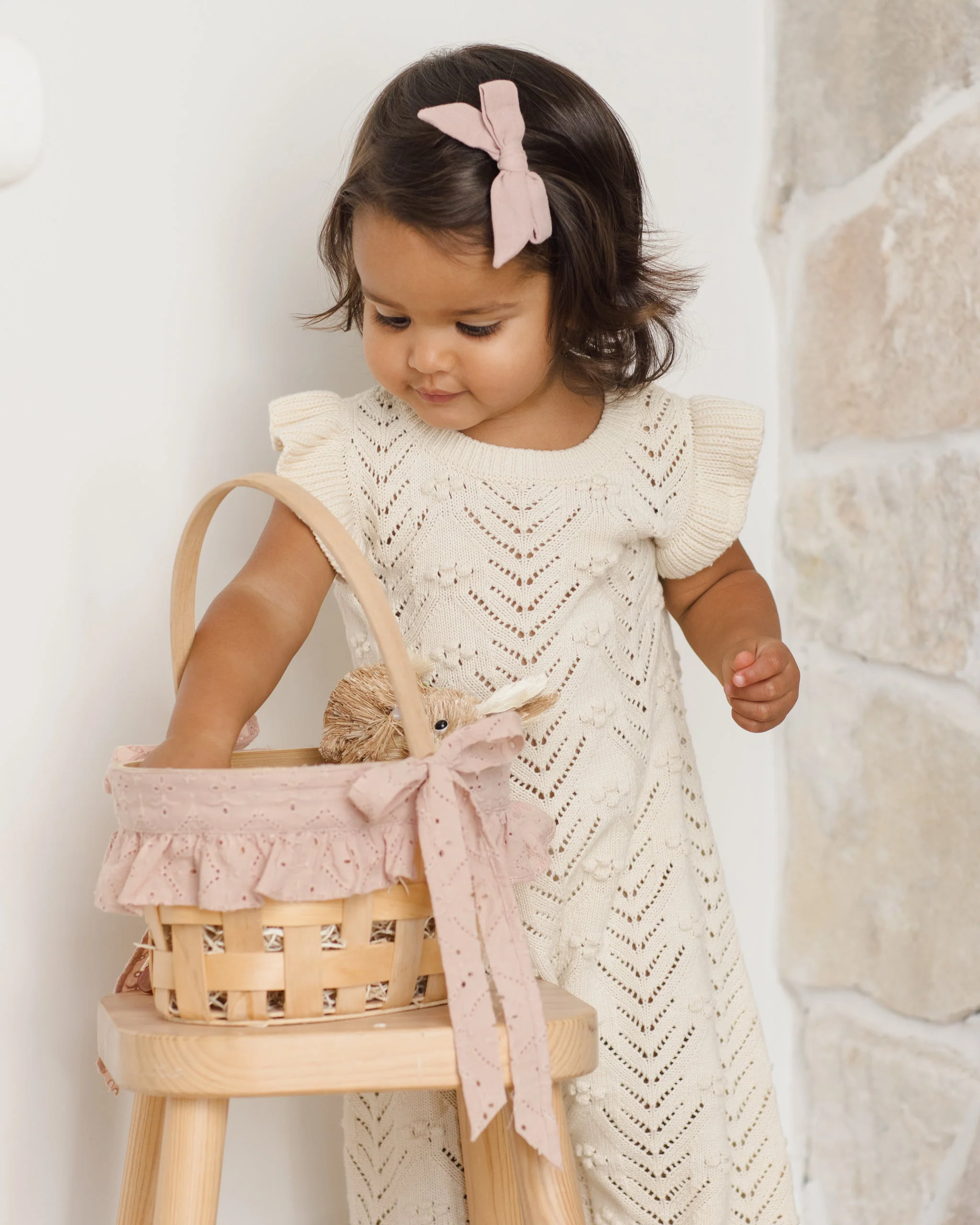 Mira Knit Romper Natural - Image 2