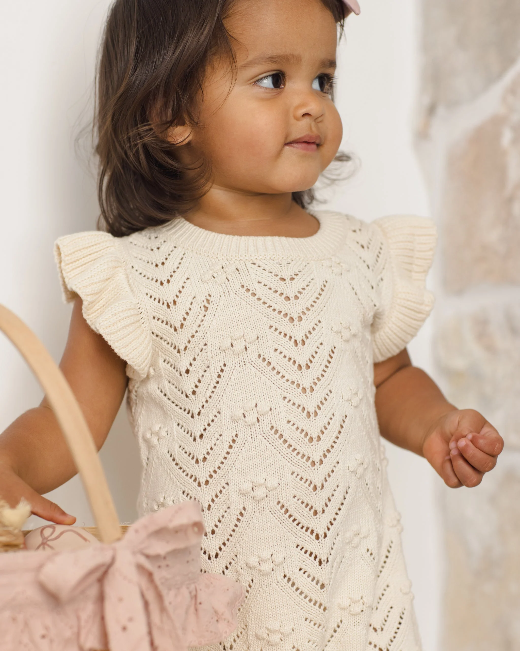Mira Knit Romper Natural - Image 3