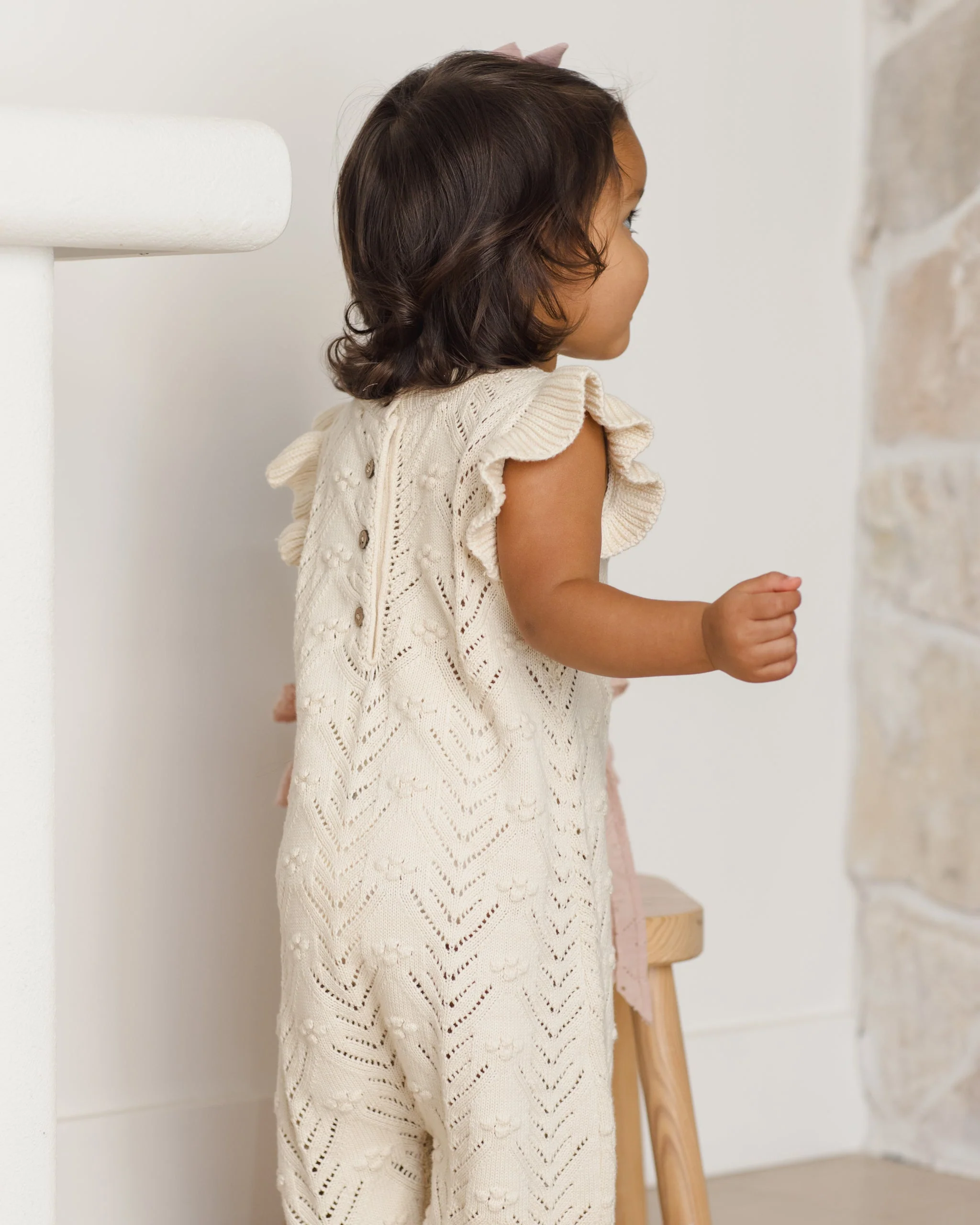 Mira Knit Romper Natural - Image 4