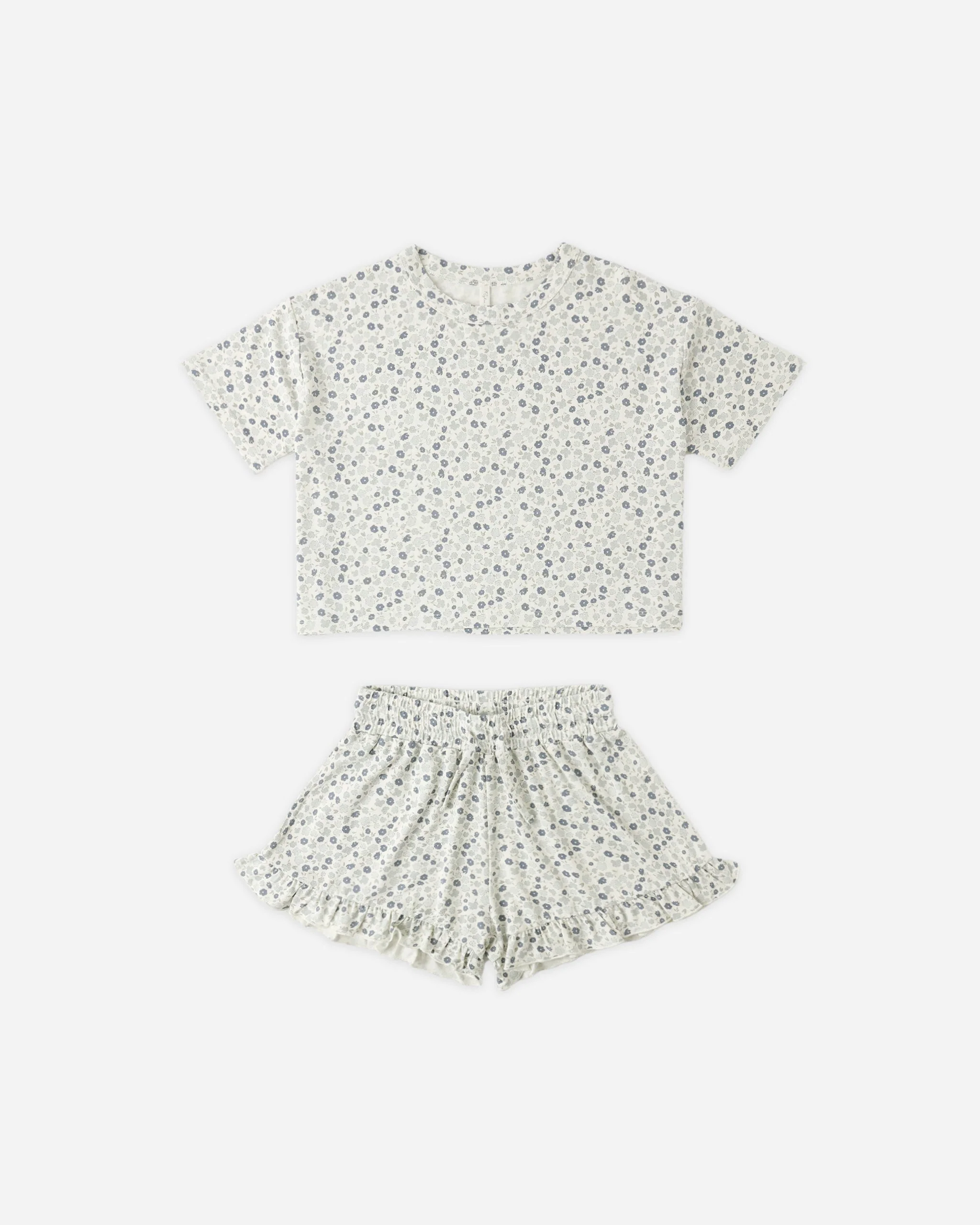 Mosie Set Blue Ditsy