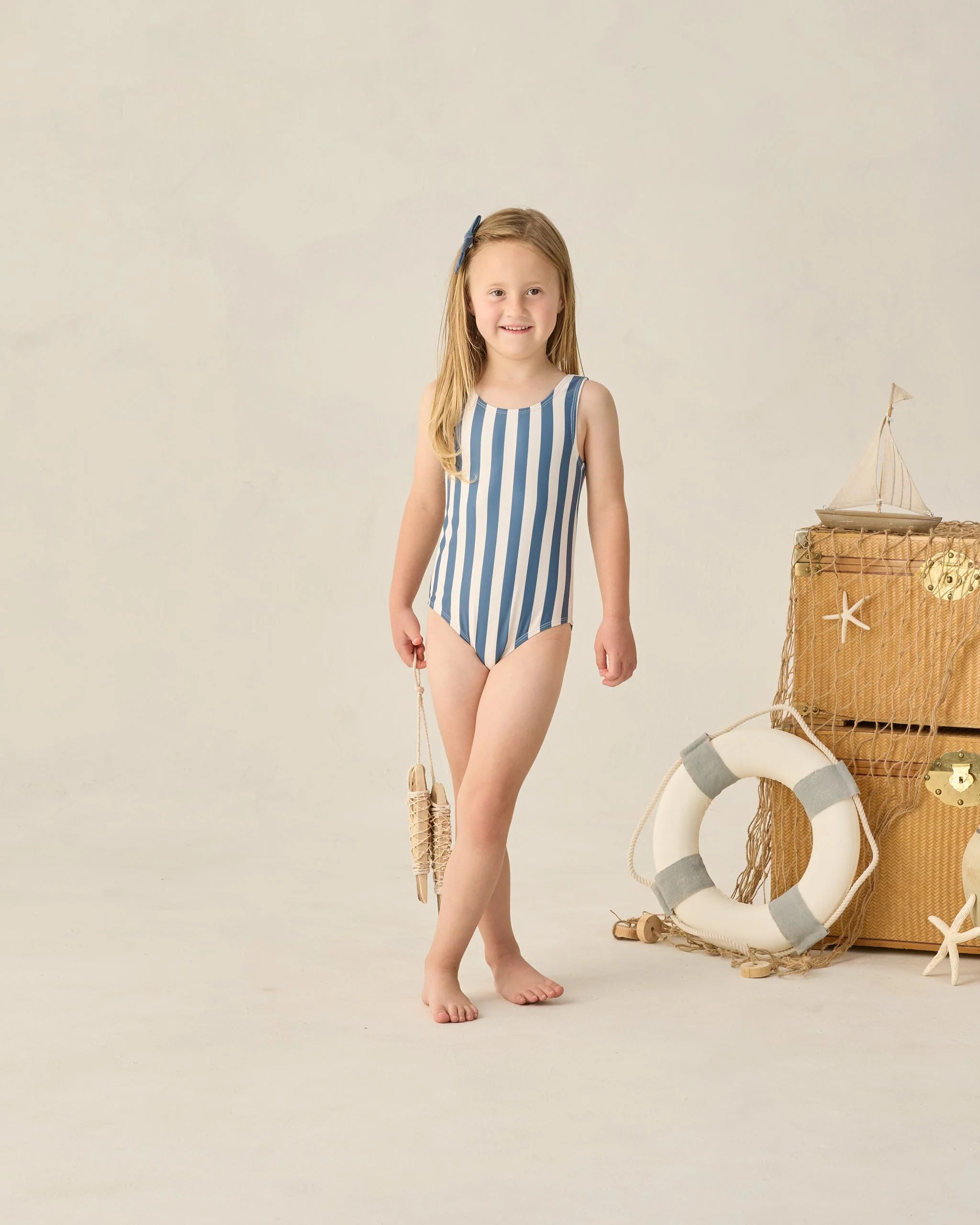 Moxie One-Piece Navy Stripe - Image 2